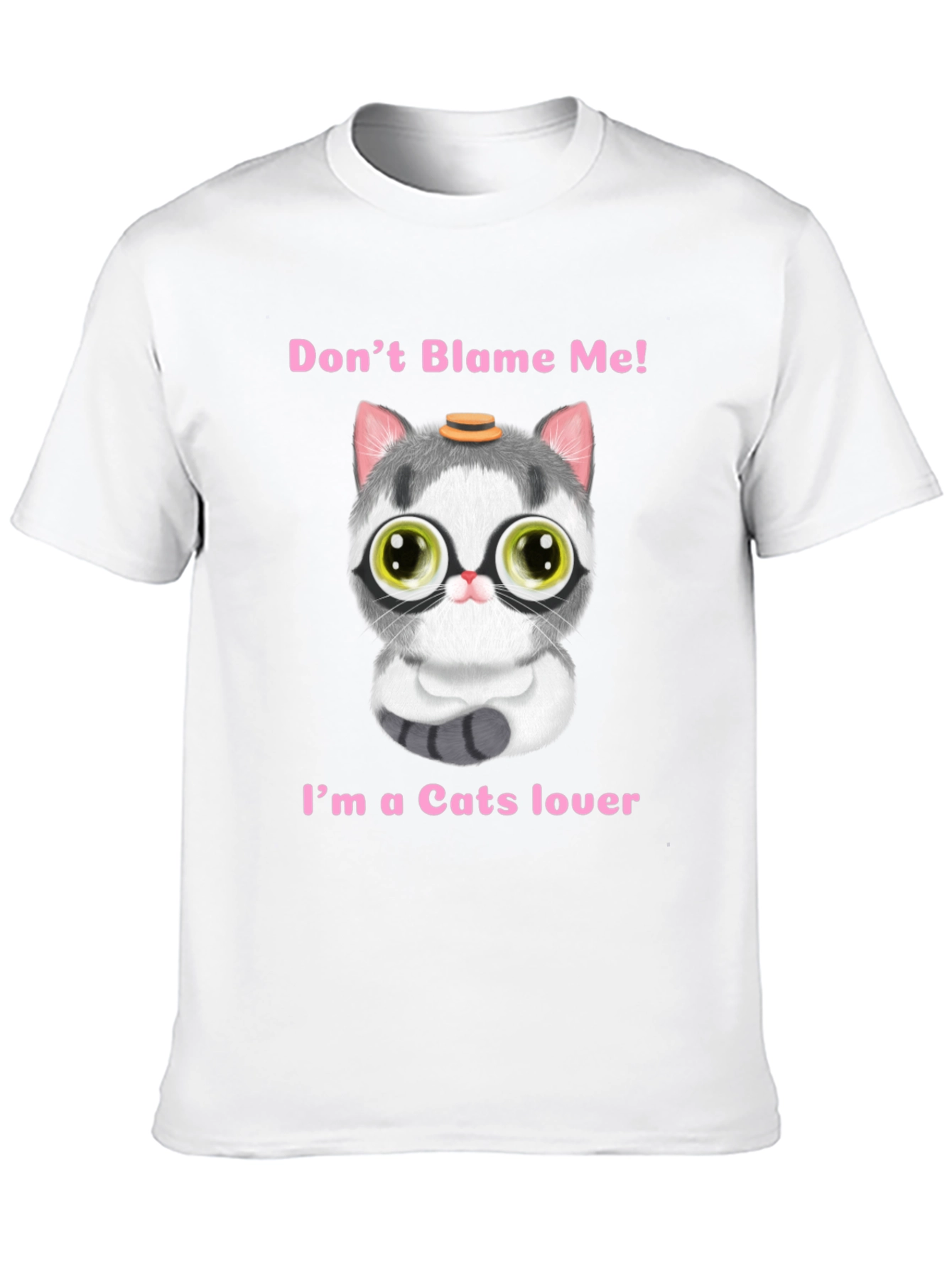 Black Don't Blame Me, I'm A Cats Lover T-Shirt view 10