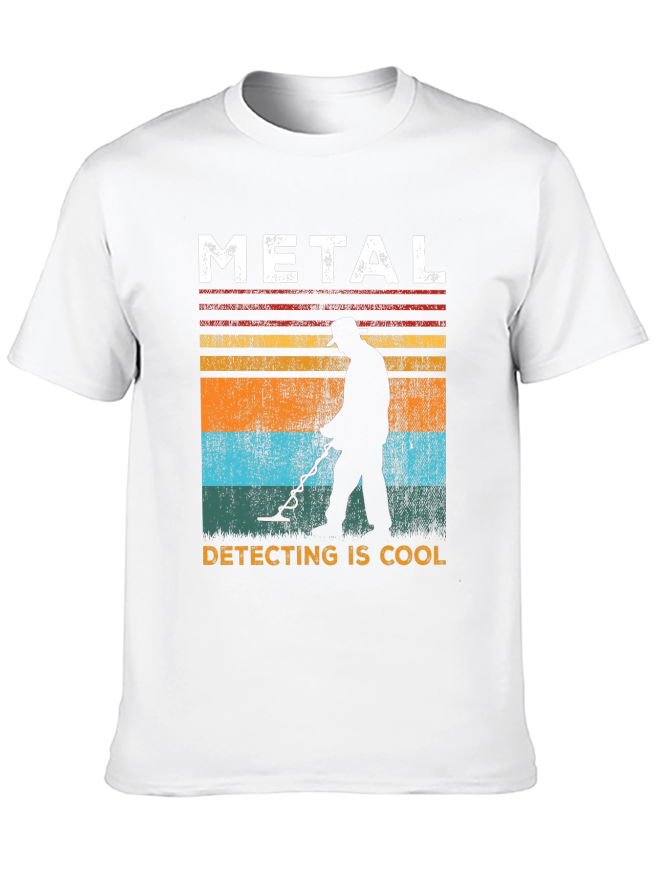 Black Metal Detecting is Cool Black T-Shirt view 10