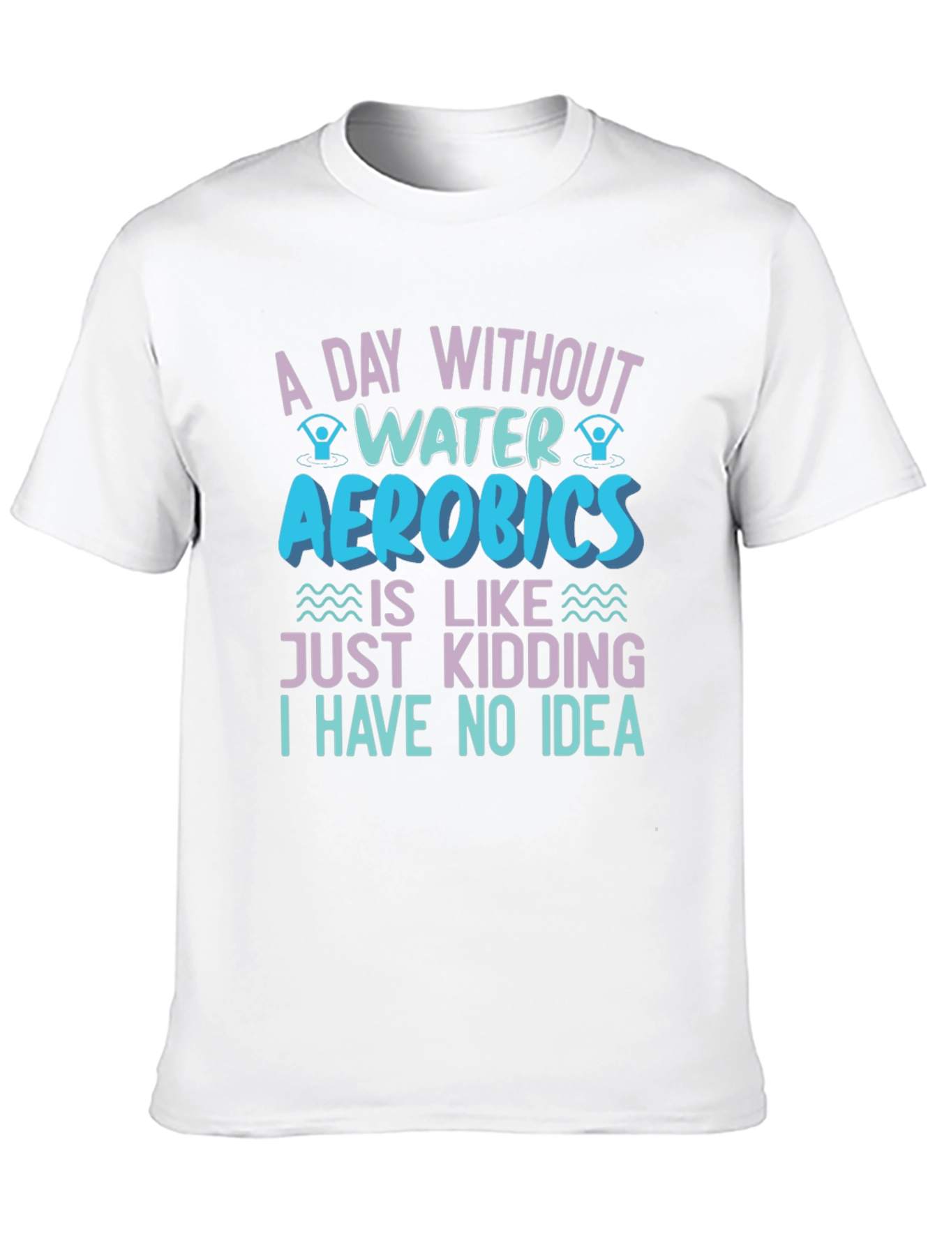 Black Water Aerobics Graphic T-Shirt - Funny Workout Tee view 10