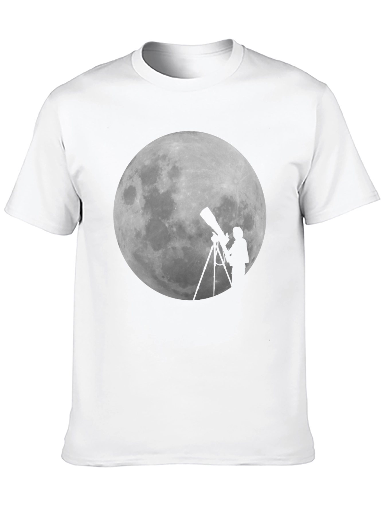 Black Moon Gazing Telescope Graphic T-Shirt view 10