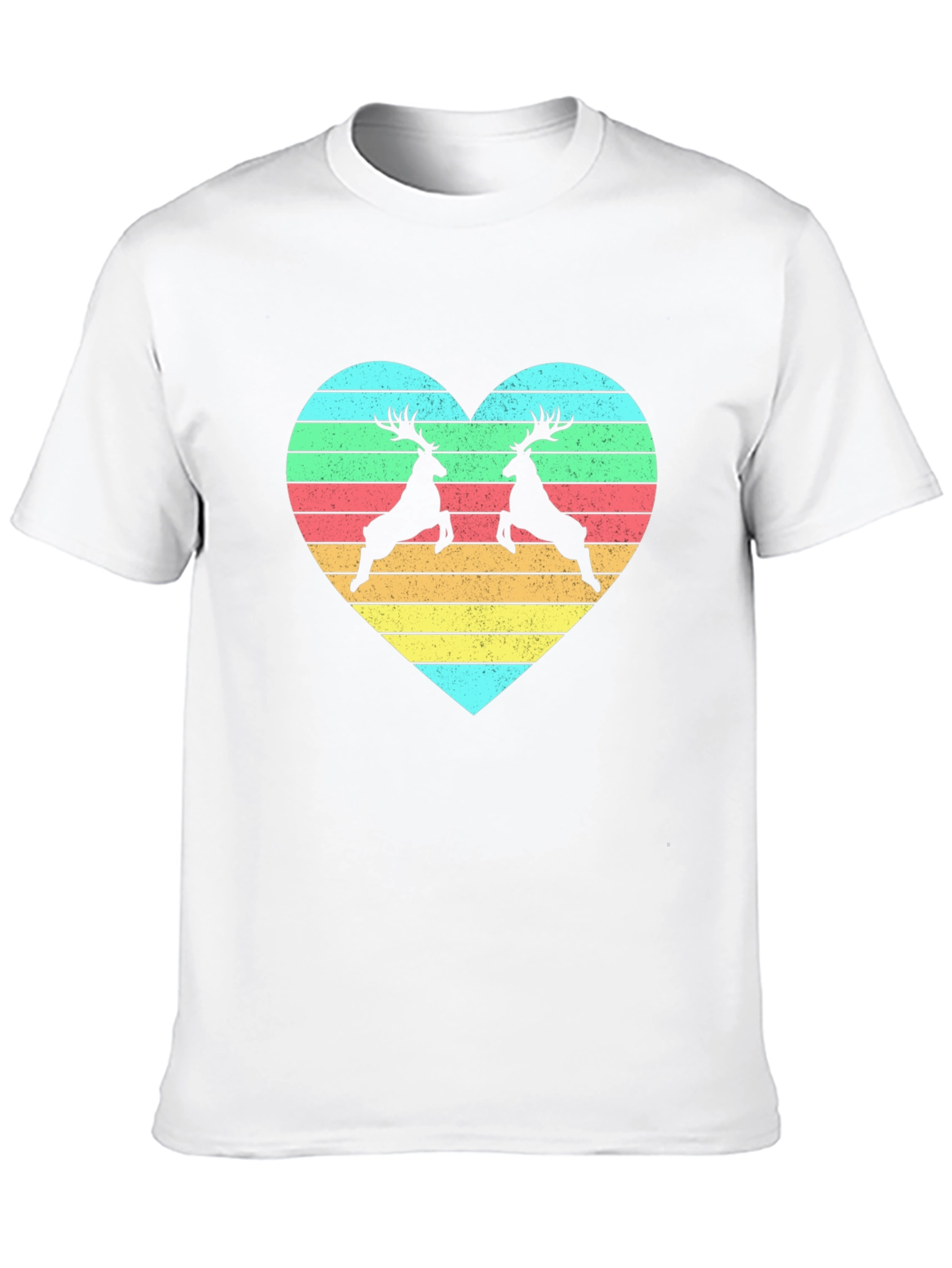 Black Deer Love Heart Black Tee view 10