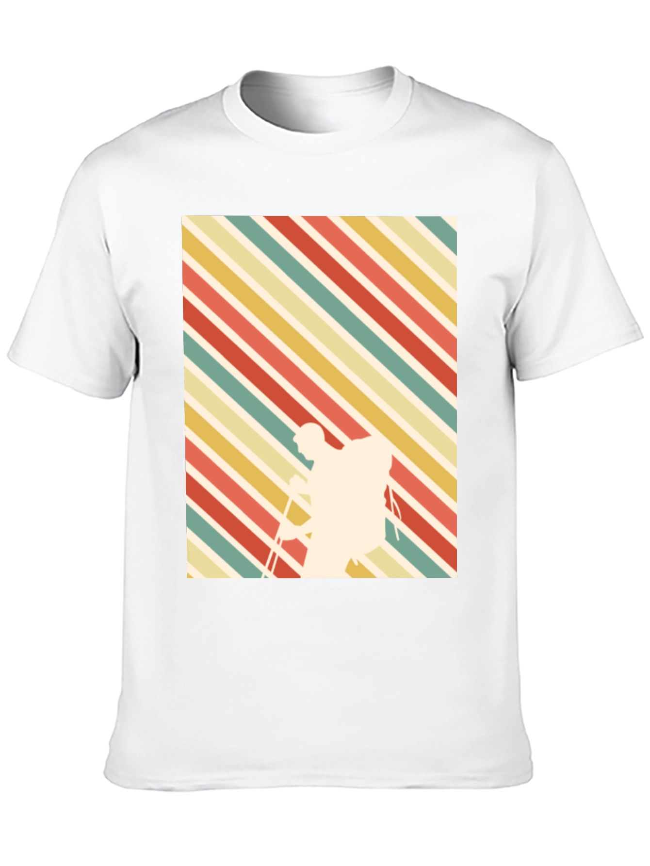 Black Retro Hiker Graphic Tee - Black view 10