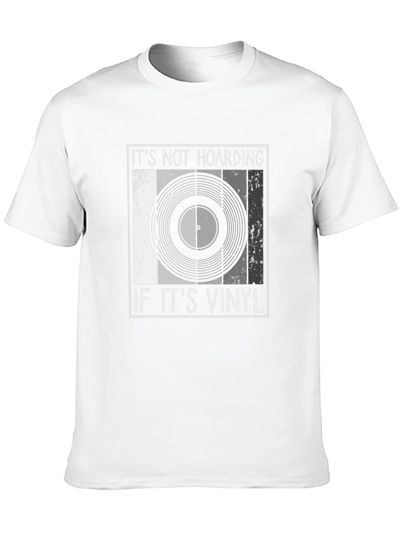 Black It's Not Hoarding If It's Vinyl Record Music T-Shirt view 10