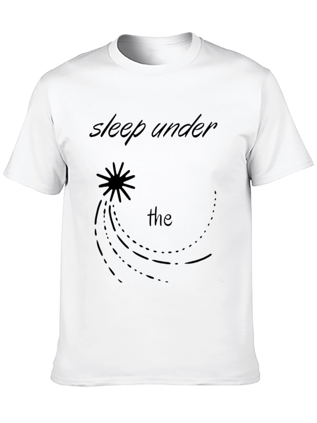 Black Sleep Under the Stars Graphic Tee - Black view 10