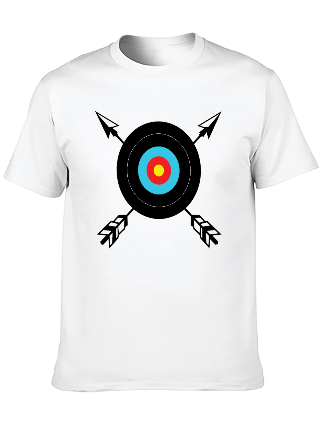 Black Archery Target Graphic Tee - Classic Design view 10