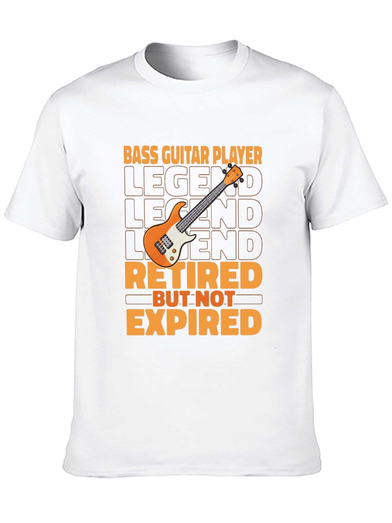 Black Bass Guitar Player Retired T-Shirt view 10