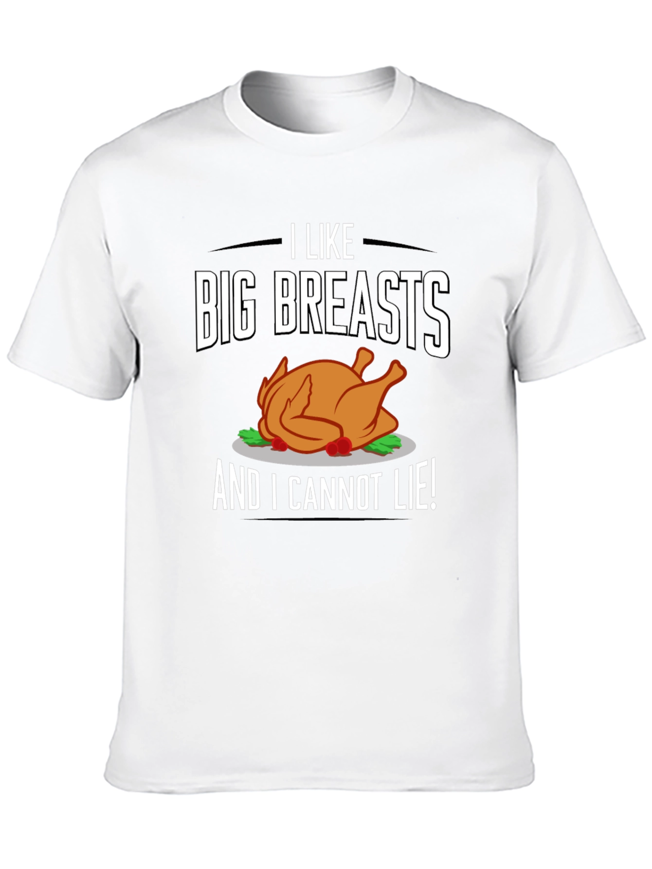 Black I Like Big Breasts Funny Turkey T-Shirt view 10