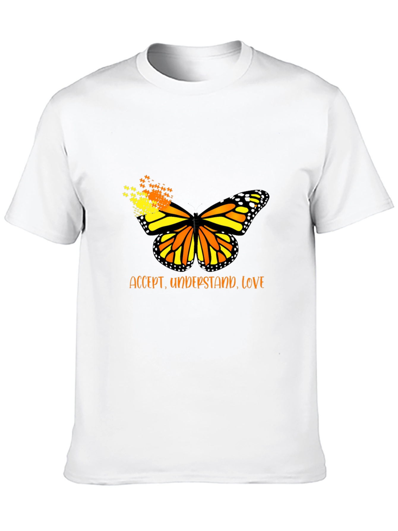 Black Accept, Understand, Love Butterfly Graphic Tee view 10