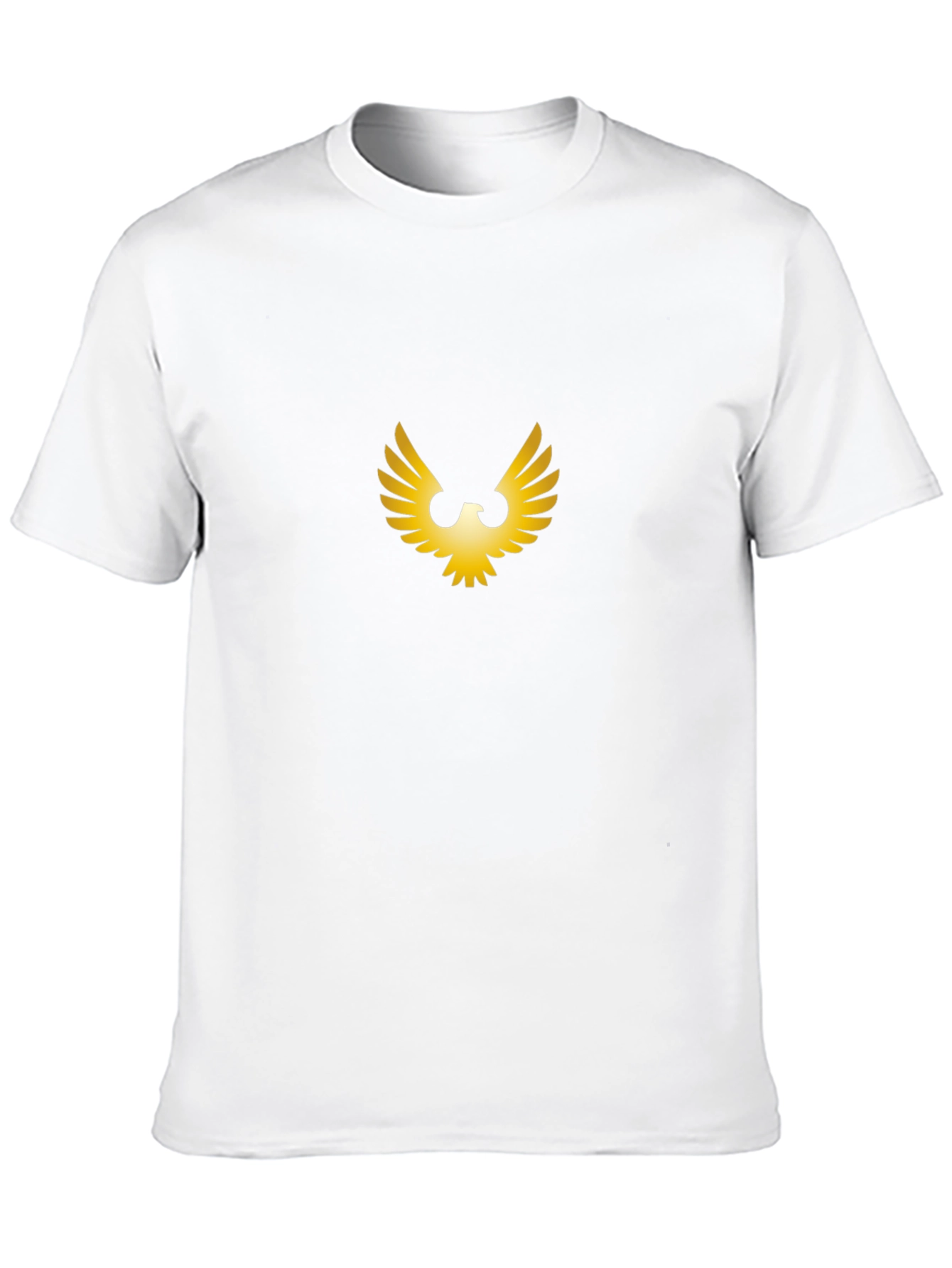 Black Golden Wing Graphic Black T-Shirt view 10