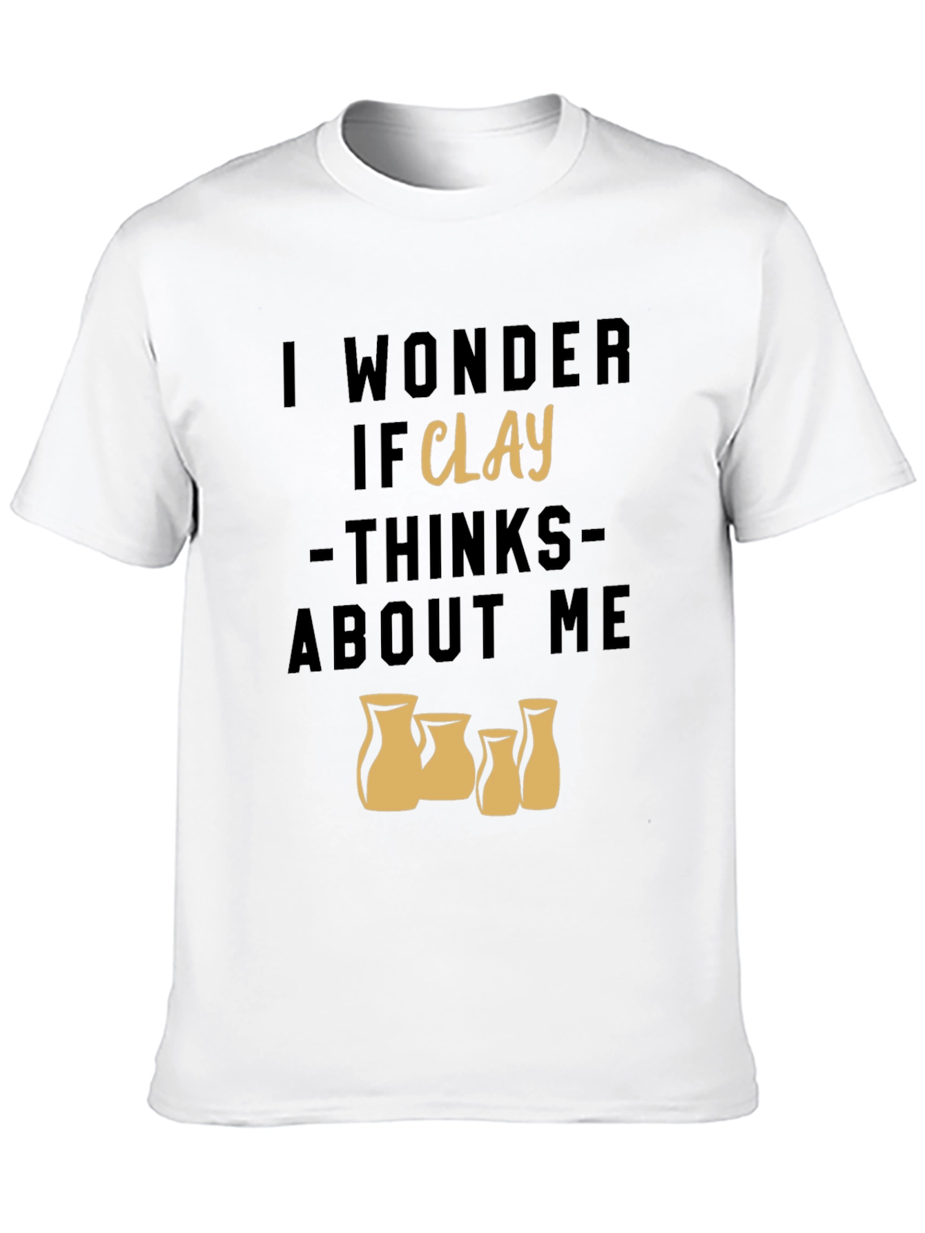 Black I Wonder If Clay Thinks About Me Graphic T-Shirt view 10