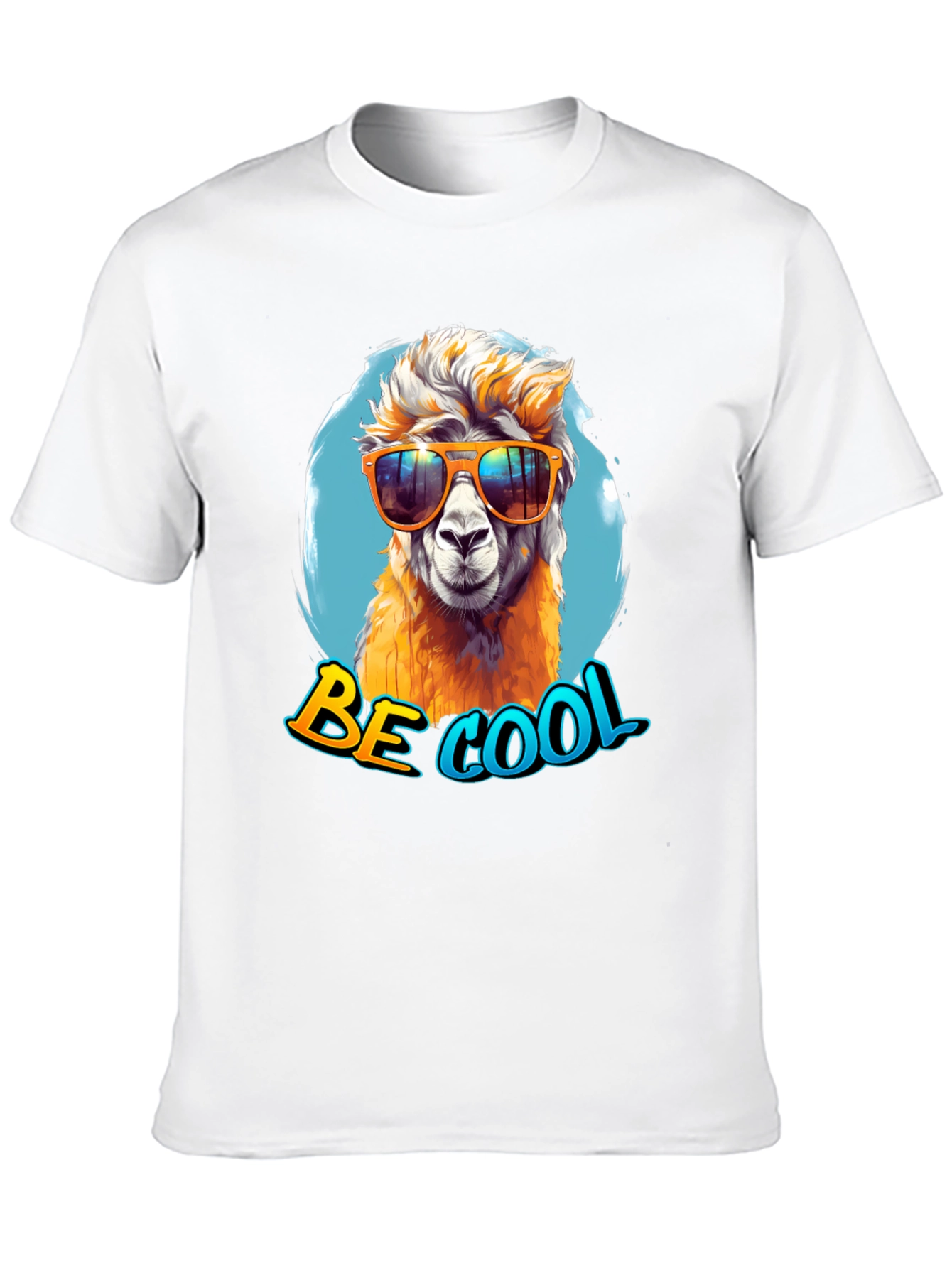 Black Cool Alpaca Graphic Tee - Funny & Stylish view 10