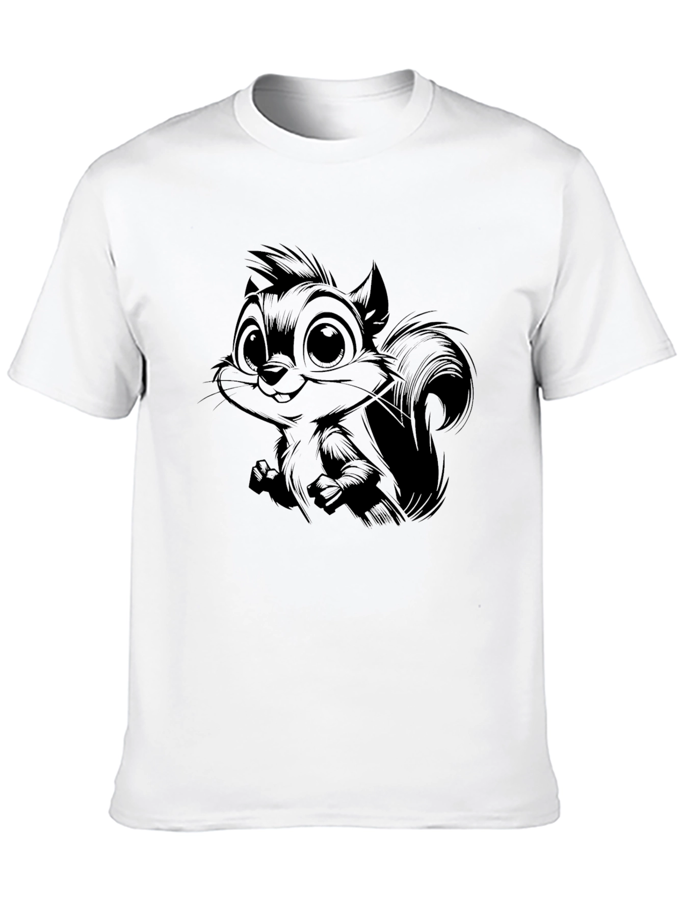 Black Squirrel Graphic Black T-Shirt view 10