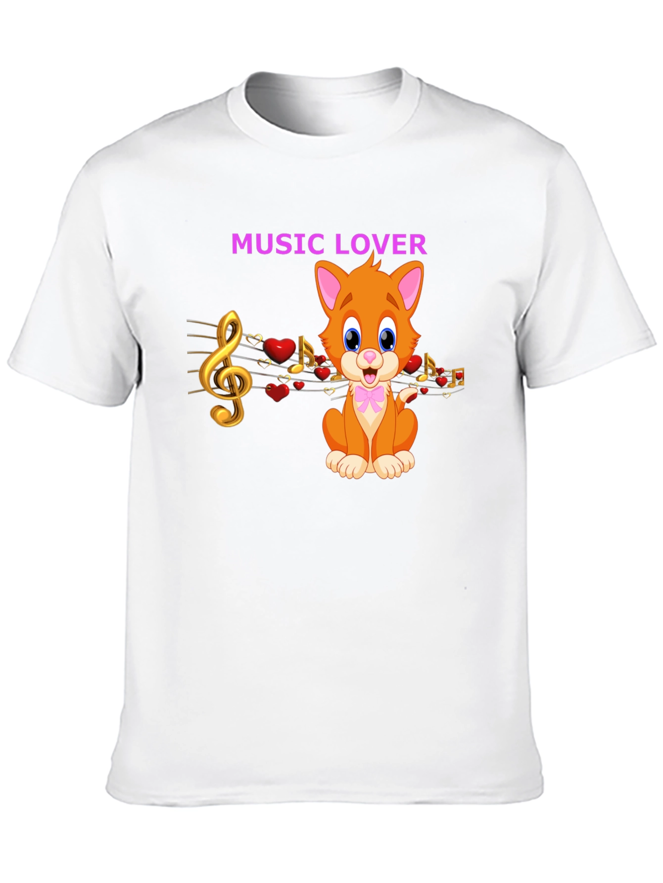 Black Music Lover Cat Graphic Tee view 10