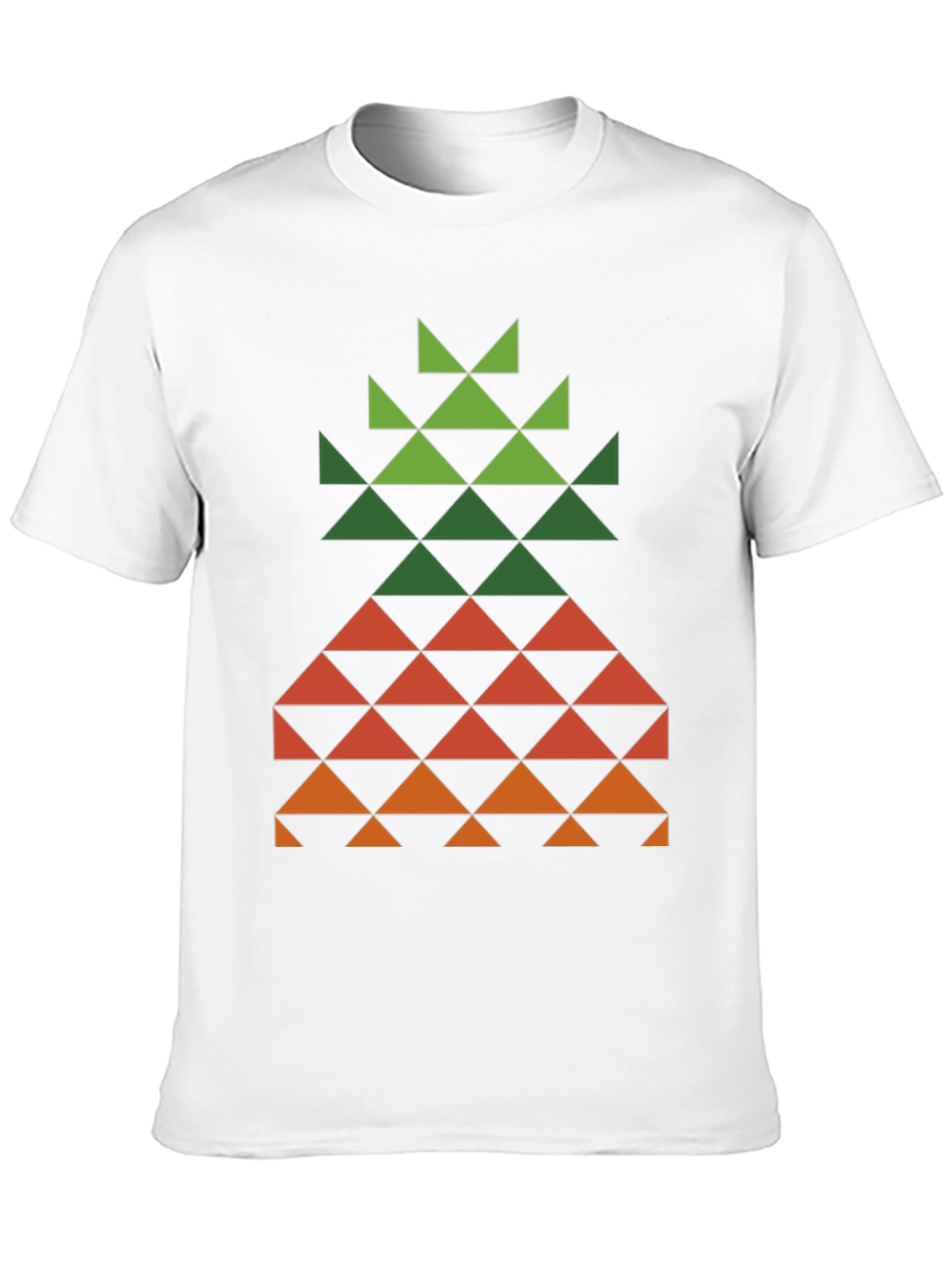 Black Geometric Pineapple Tee - Modern Tropical Style view 10