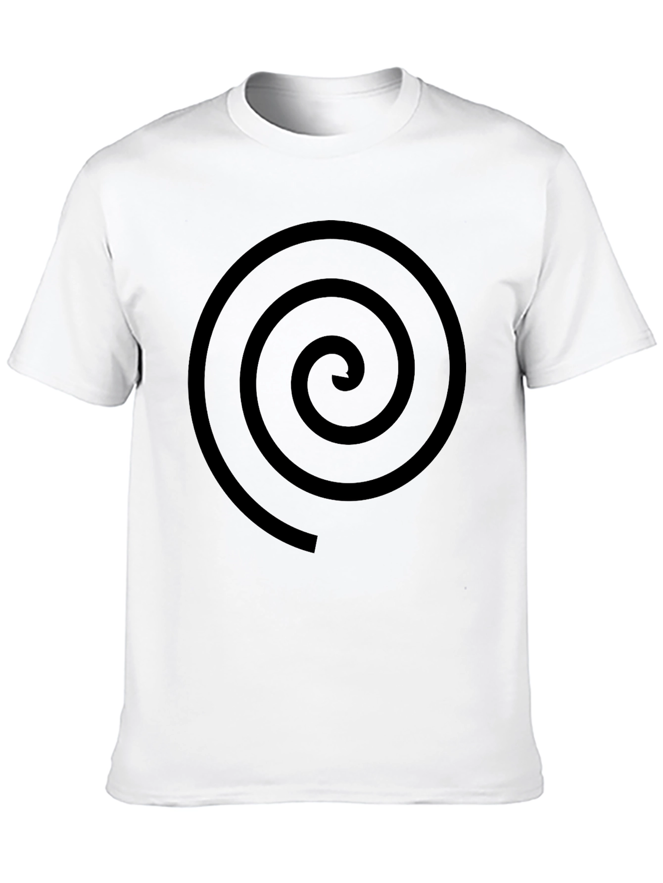 Black Black Spiral Graphic Tee - Stylish Casual Comfort view 10