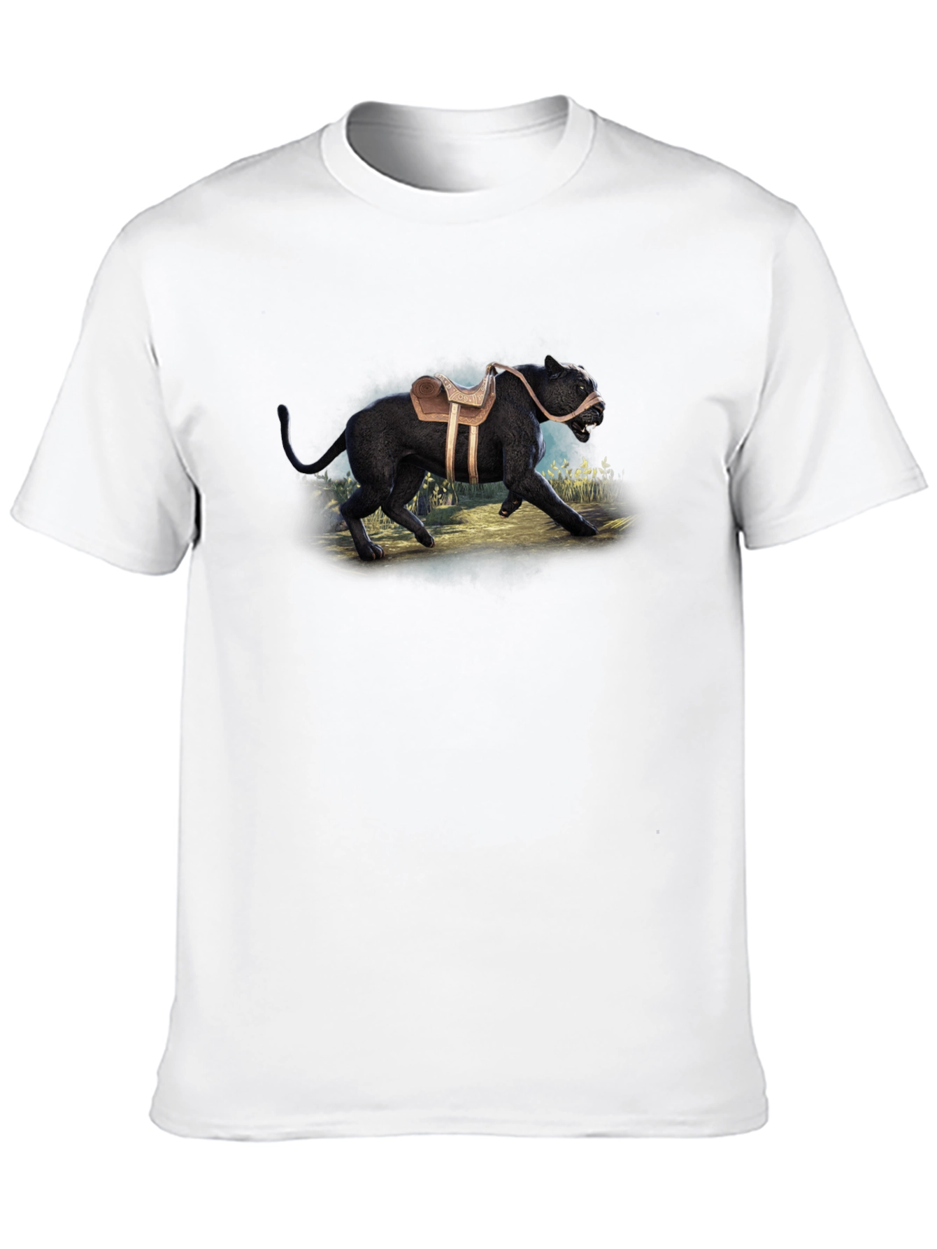 Black Saddled Panther Graphic T-Shirt view 10