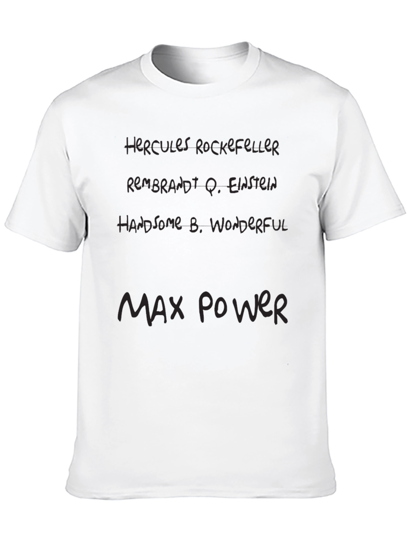 Black Max Power T-Shirt - Novelty Slogan Tee view 10