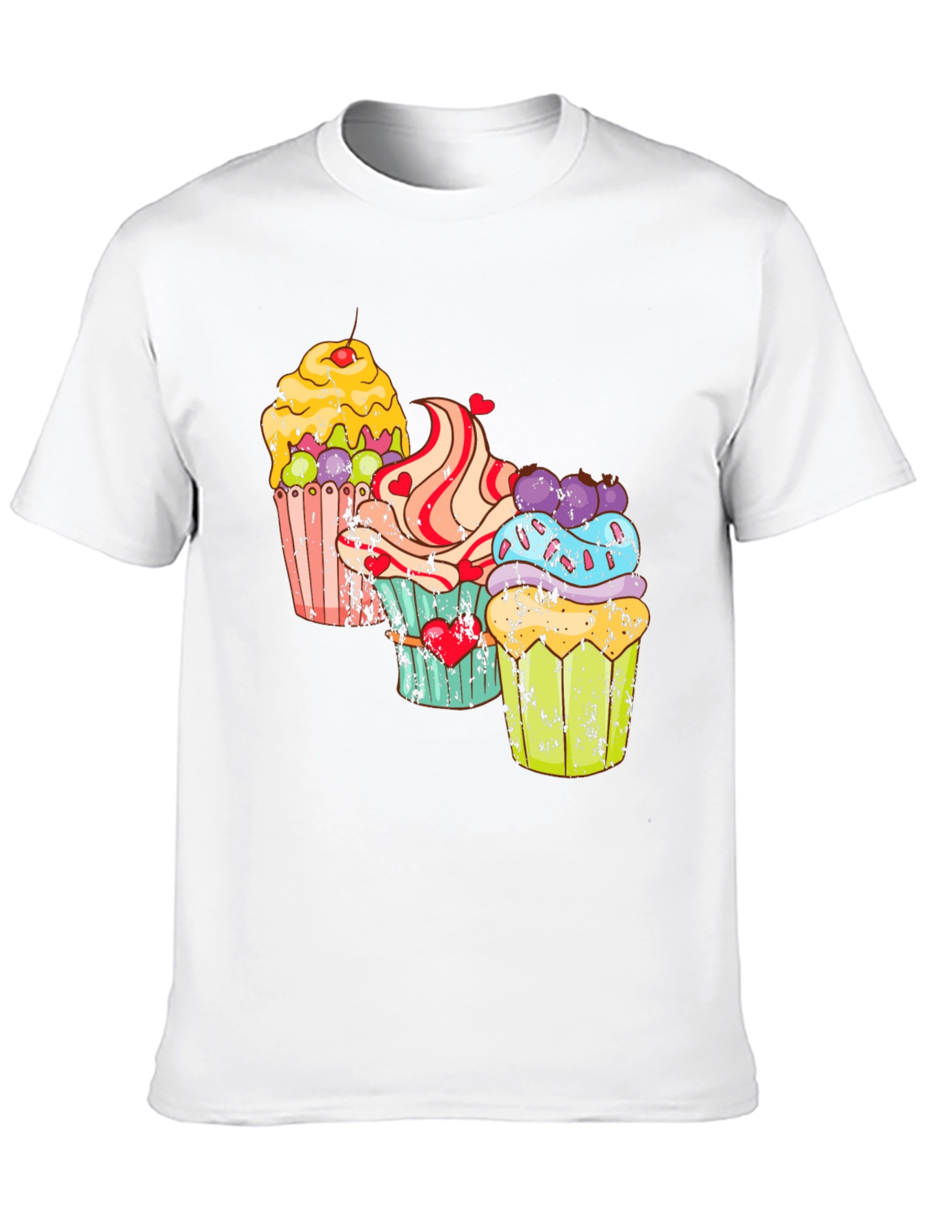 Black Cupcake Graphic T-Shirt - Sweet Treat Design view 10