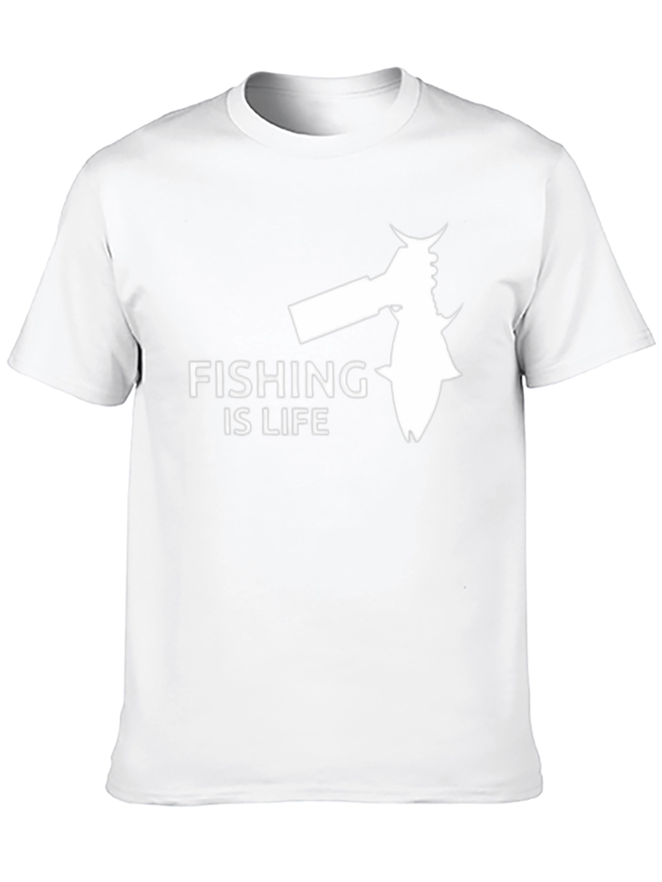 Black Fishing Is Life Graphic Tee - Black view 10