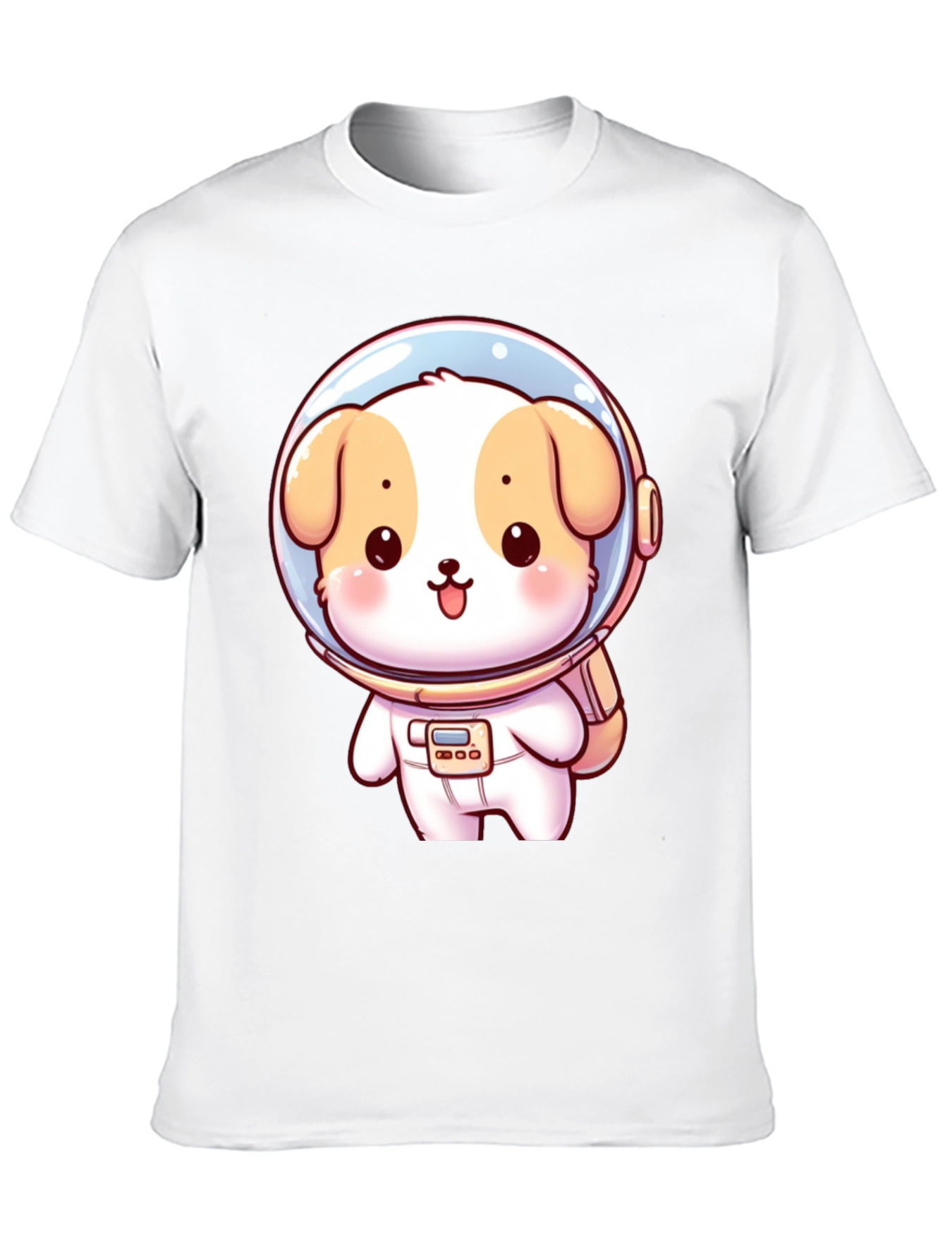 Black Astronaut Puppy Graphic T-Shirt view 10