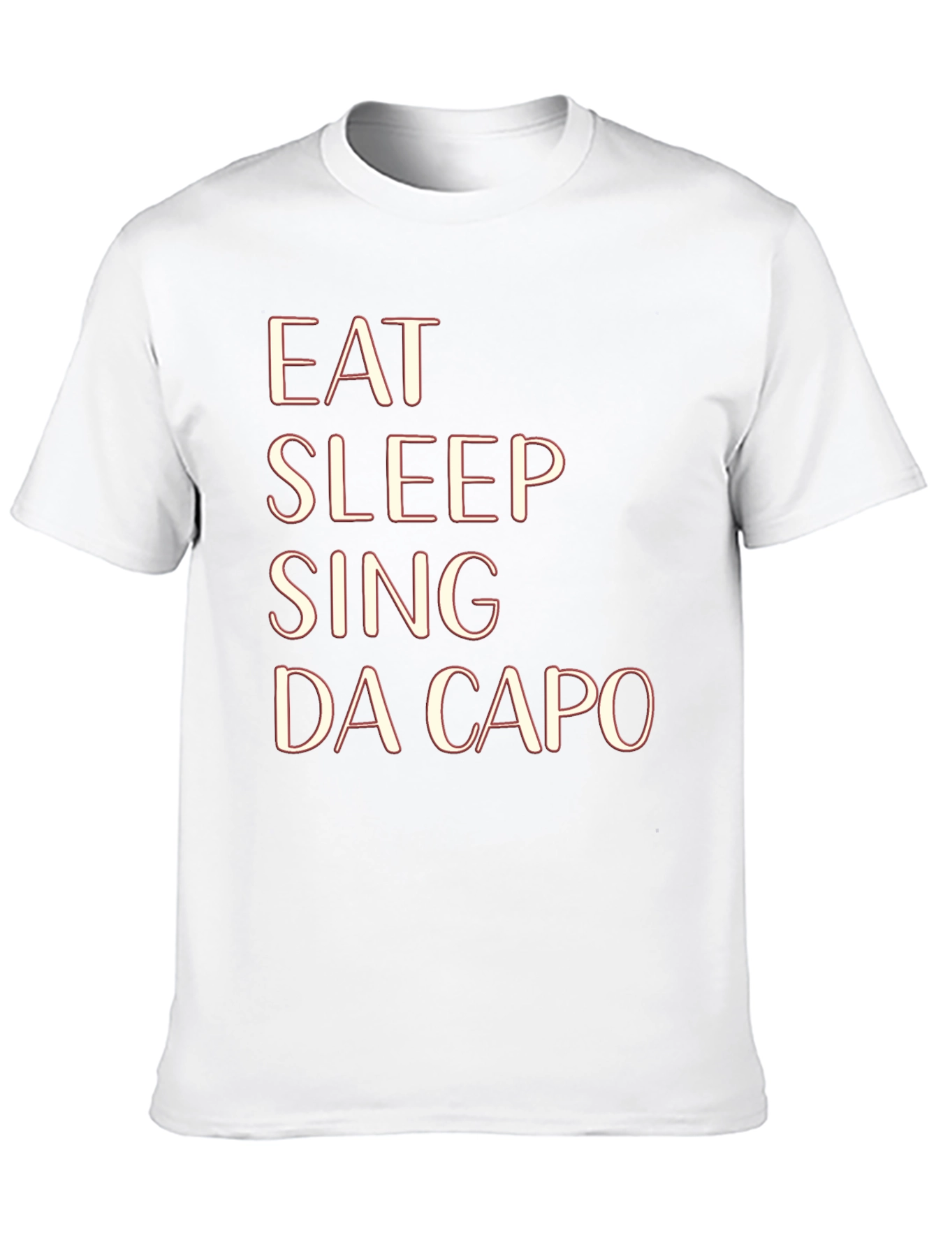 Black Eat Sleep Sing Da Capo Black T-Shirt view 10