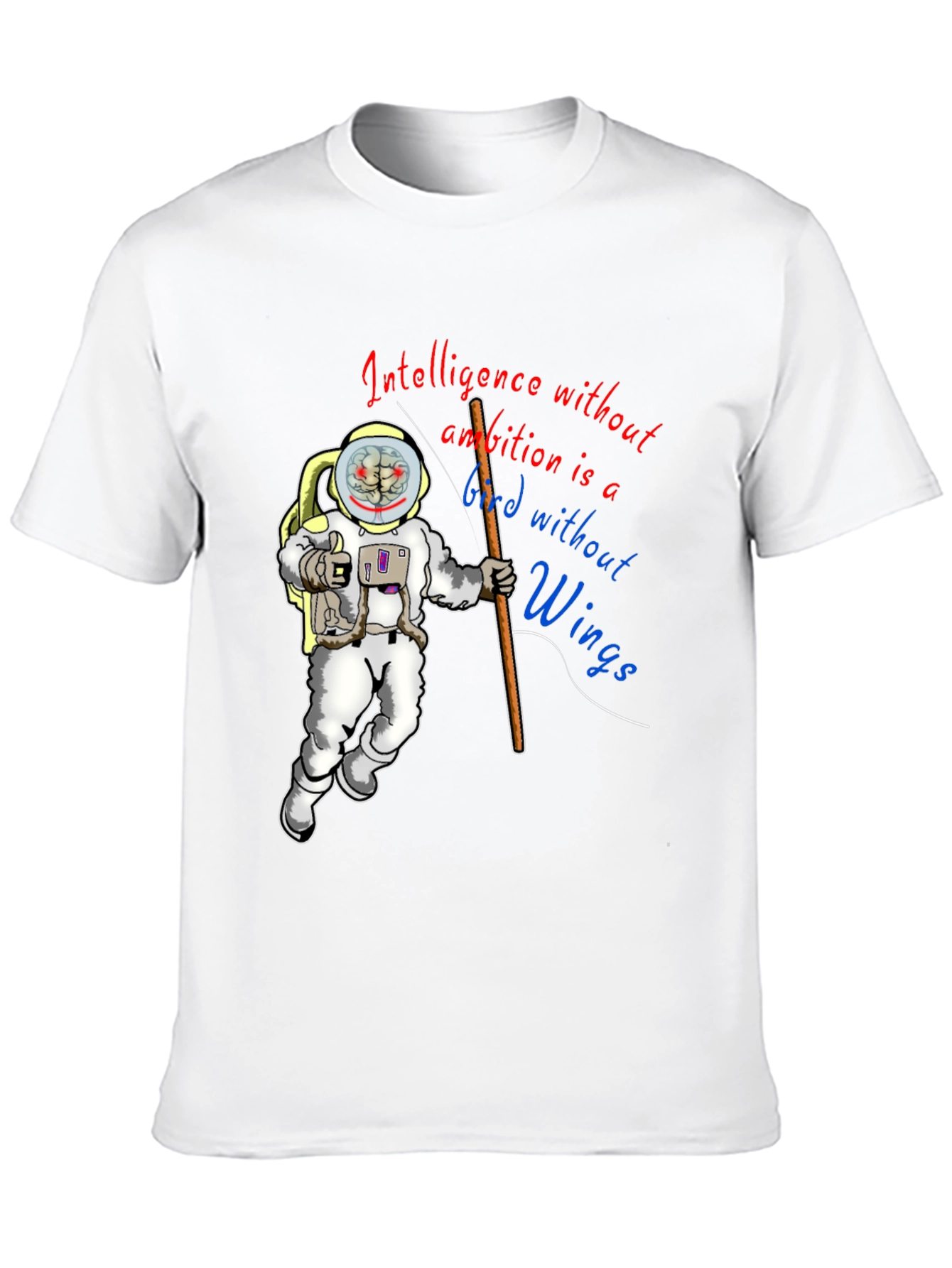 Black Intelligence Without Ambition Graphic Tee view 10