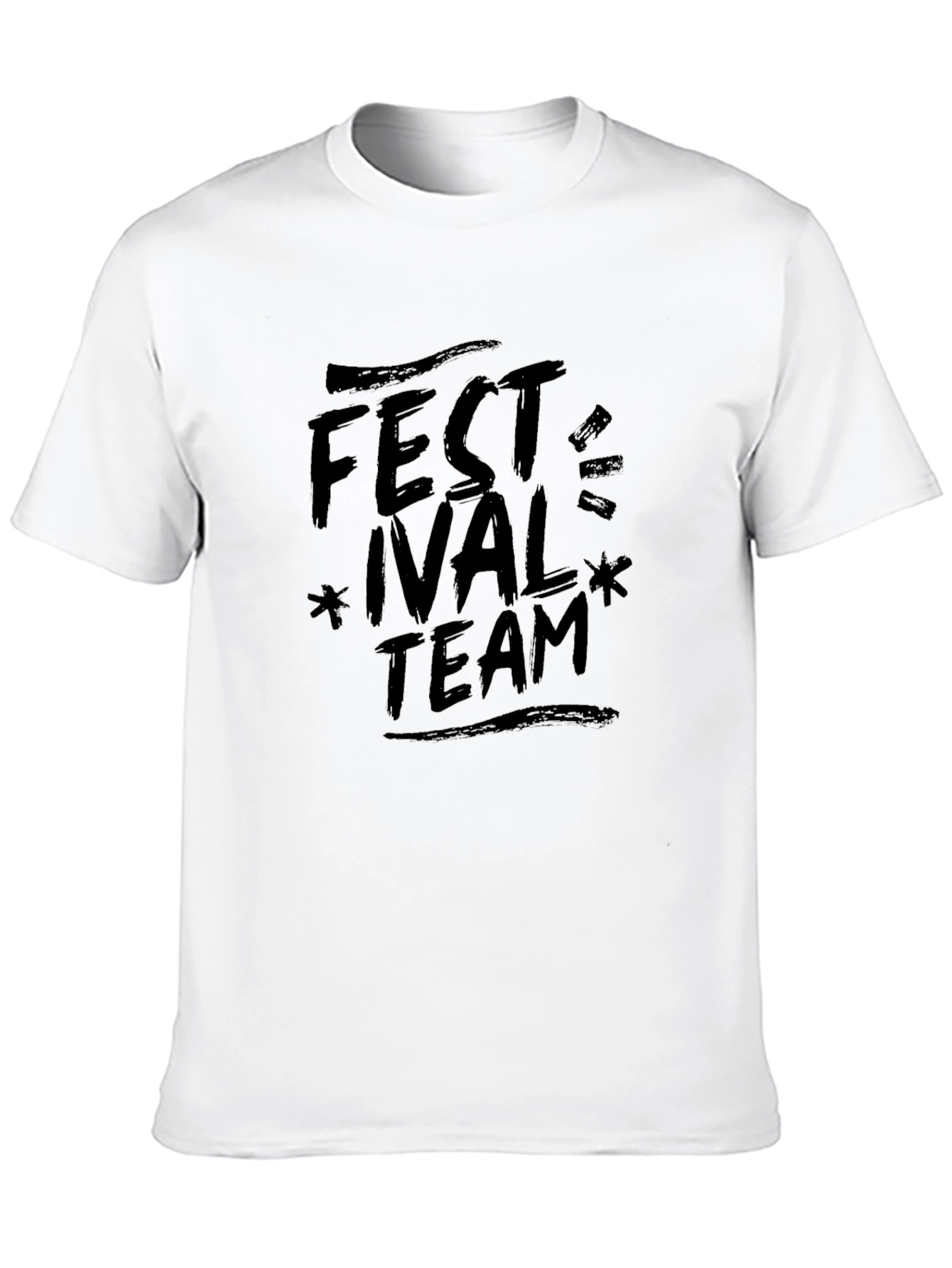 Black Festival Team Graphic Tee - Soft Cotton Blend view 10
