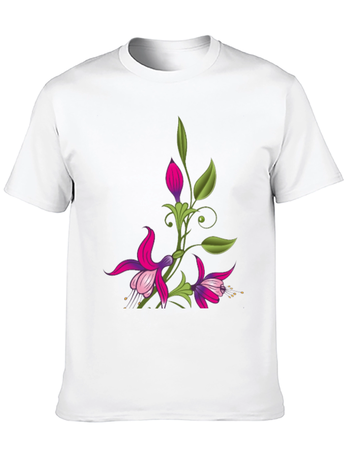 Black Floral Graphic Black T-Shirt view 10