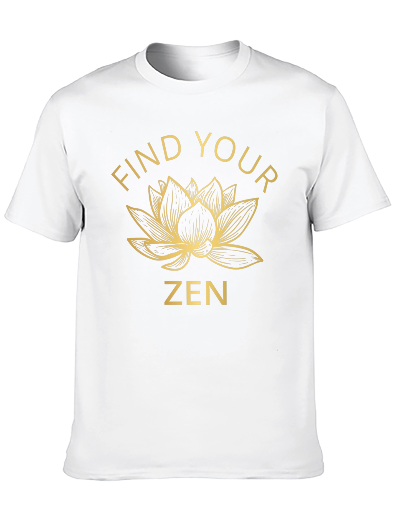 Black Find Your Zen Lotus Graphic T-Shirt view 10