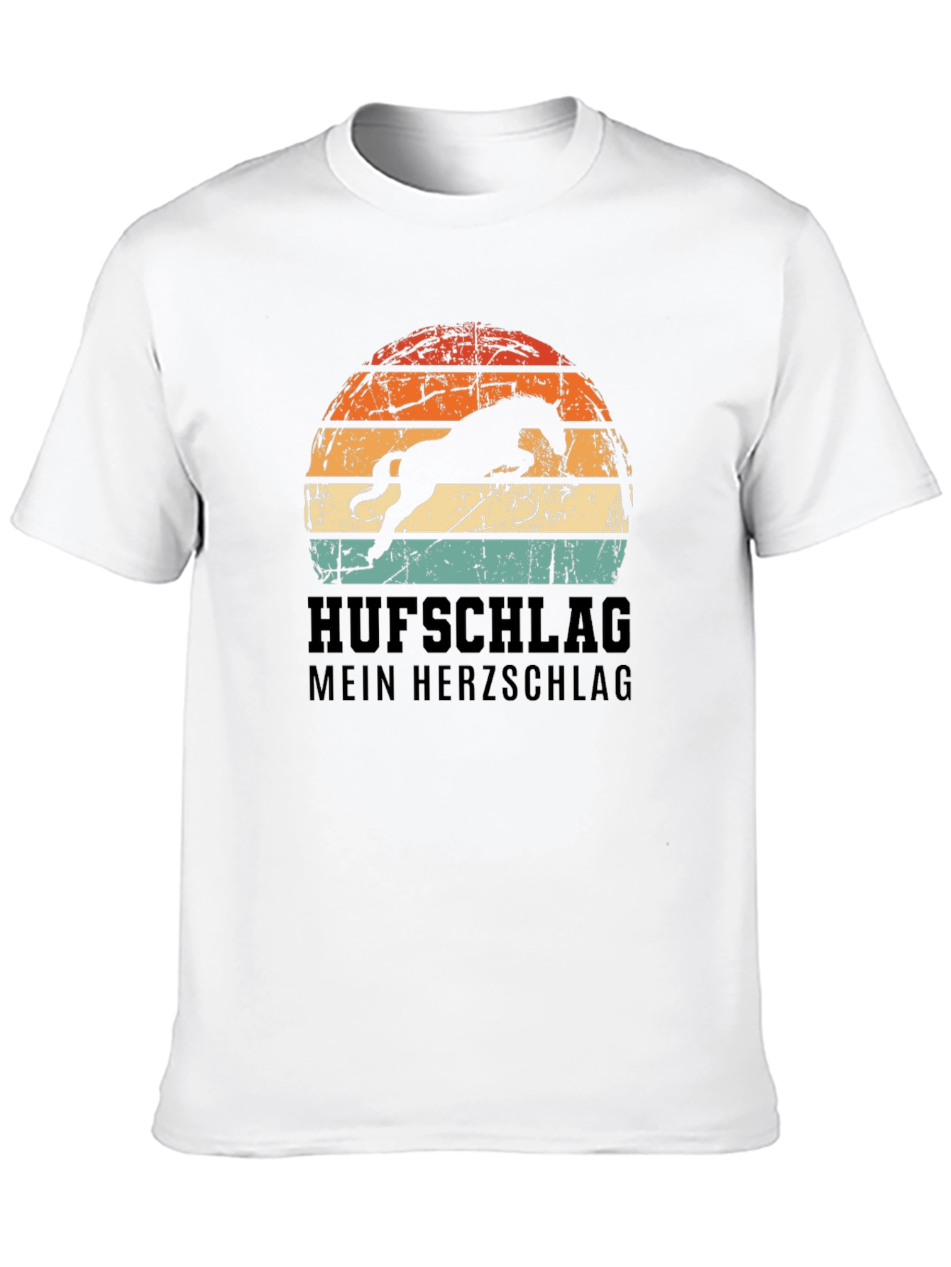 Horseback Riding Tee - "Hufschlag Mein Herzschlag" - 10