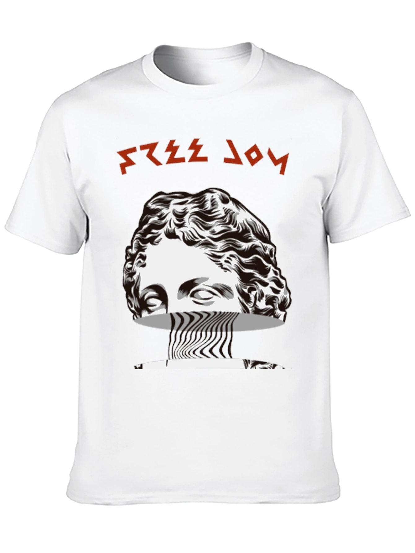 Black Free Joy Graphic Tee - Black Cotton Blend T-Shirt view 10