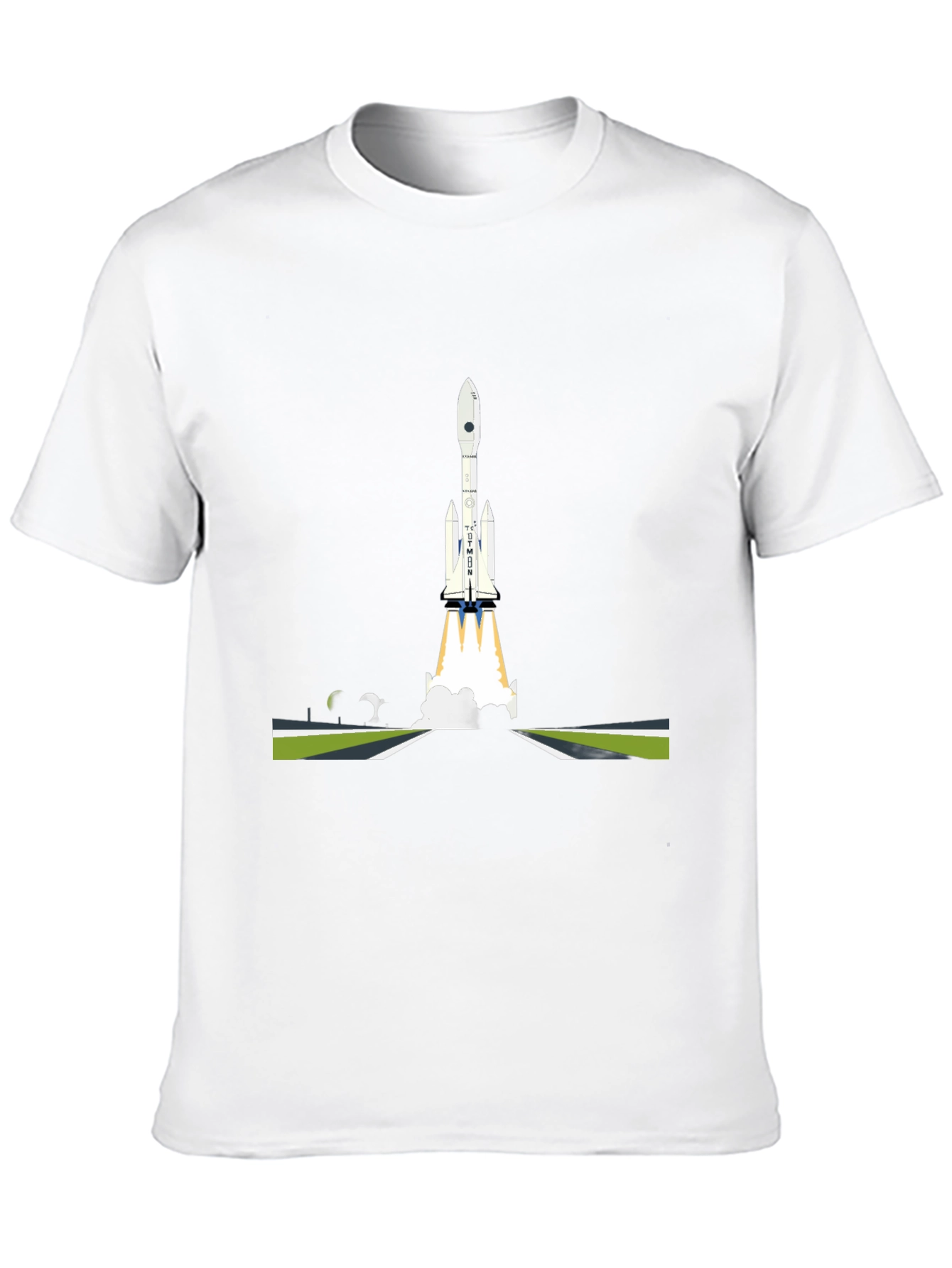 Black Rocket Launch Graphic T-Shirt - Space Exploration Tee view 10