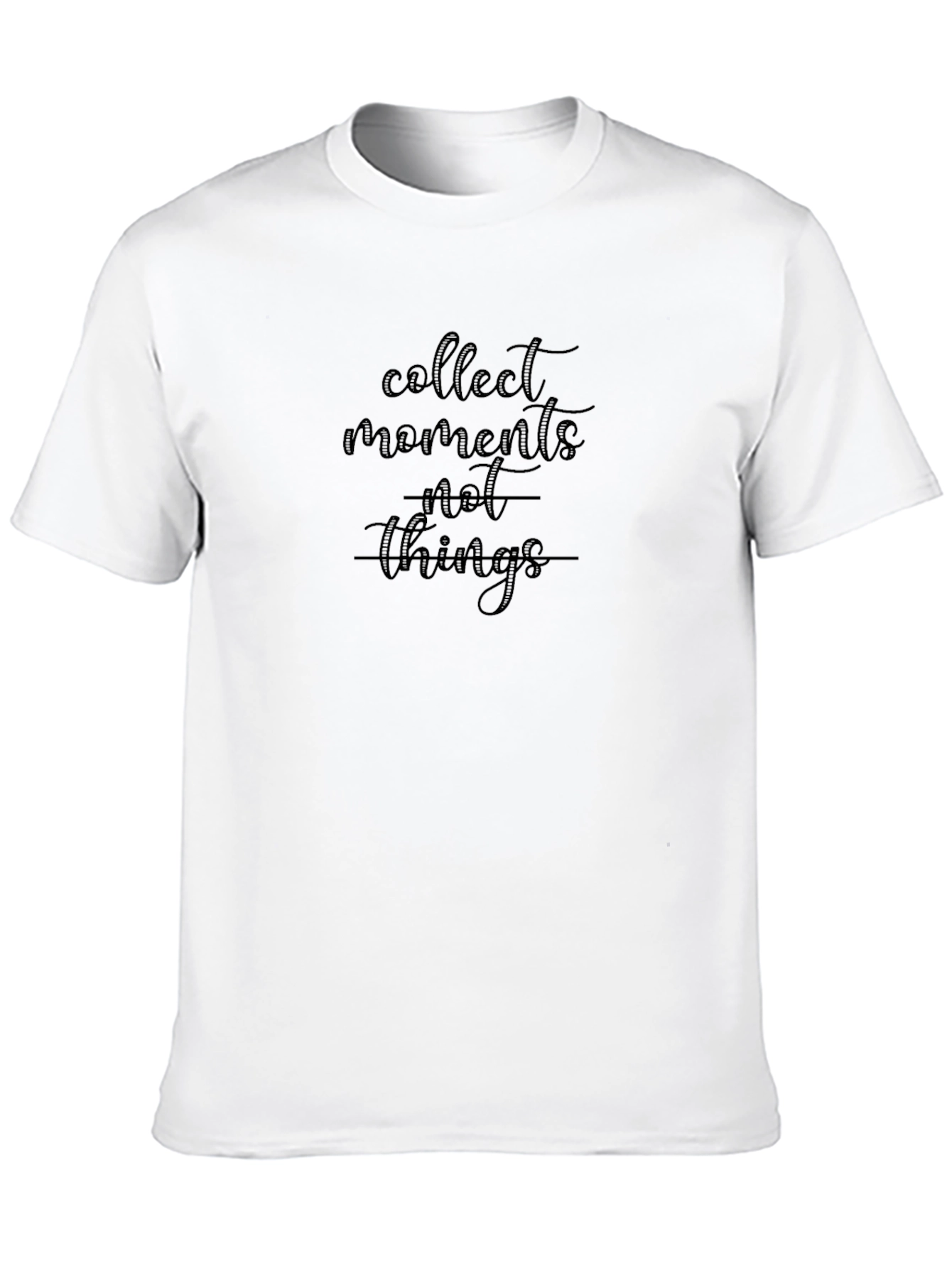 Black Collect Moments Not Things Graphic T-Shirt view 10