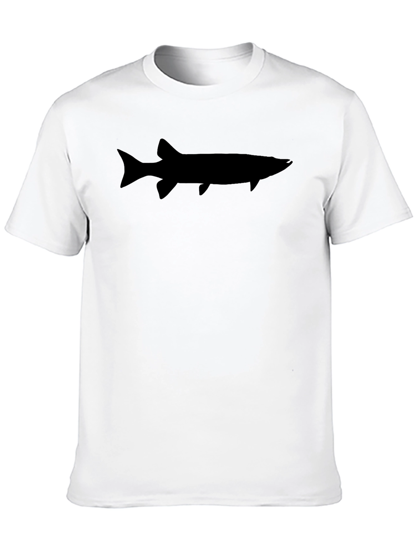 Black Muskie Silhouette Black T-Shirt view 10