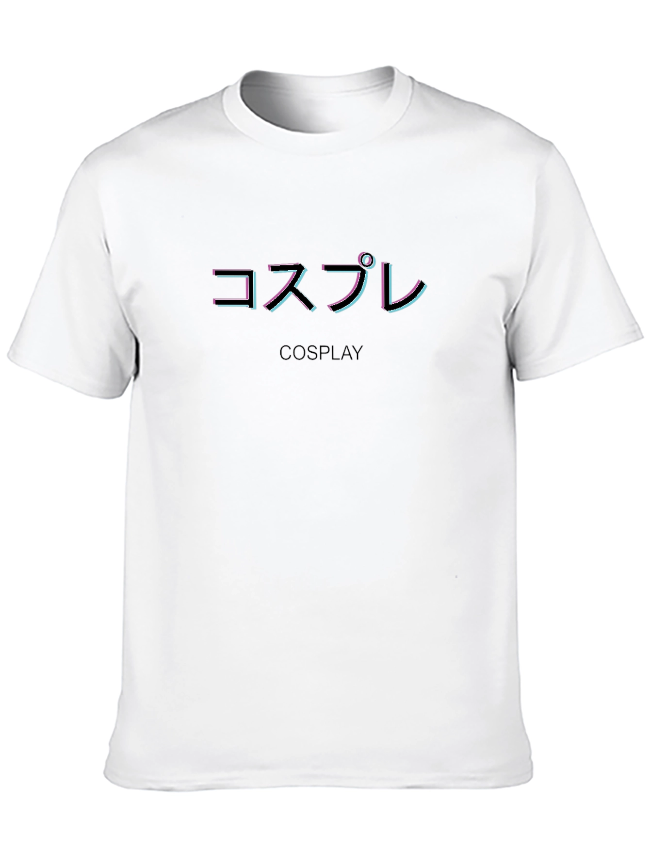 Black Cosplay T-Shirt - Japanese Text Graphic Tee view 10