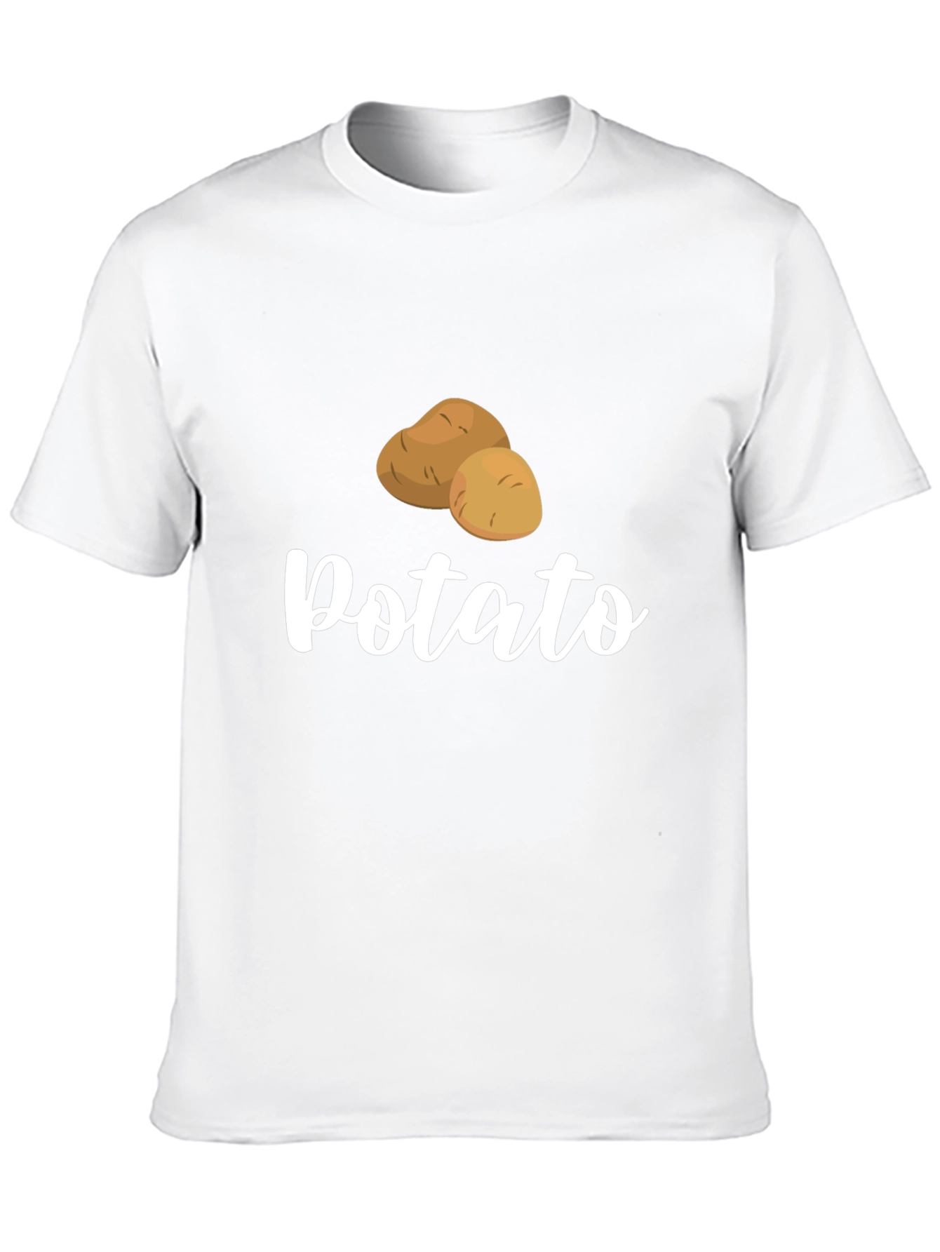 Black Funny Potato Graphic Black T-Shirt view 10