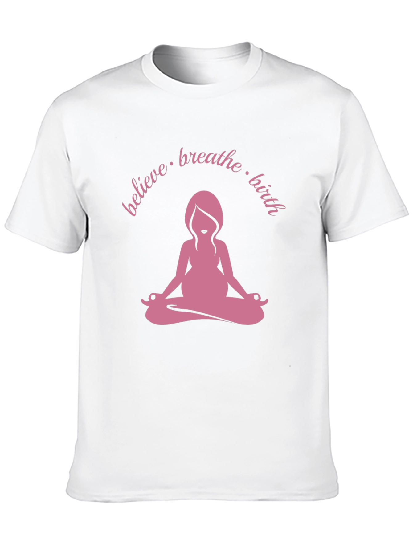 Black Believe Breathe Birth Yoga Tee view 10