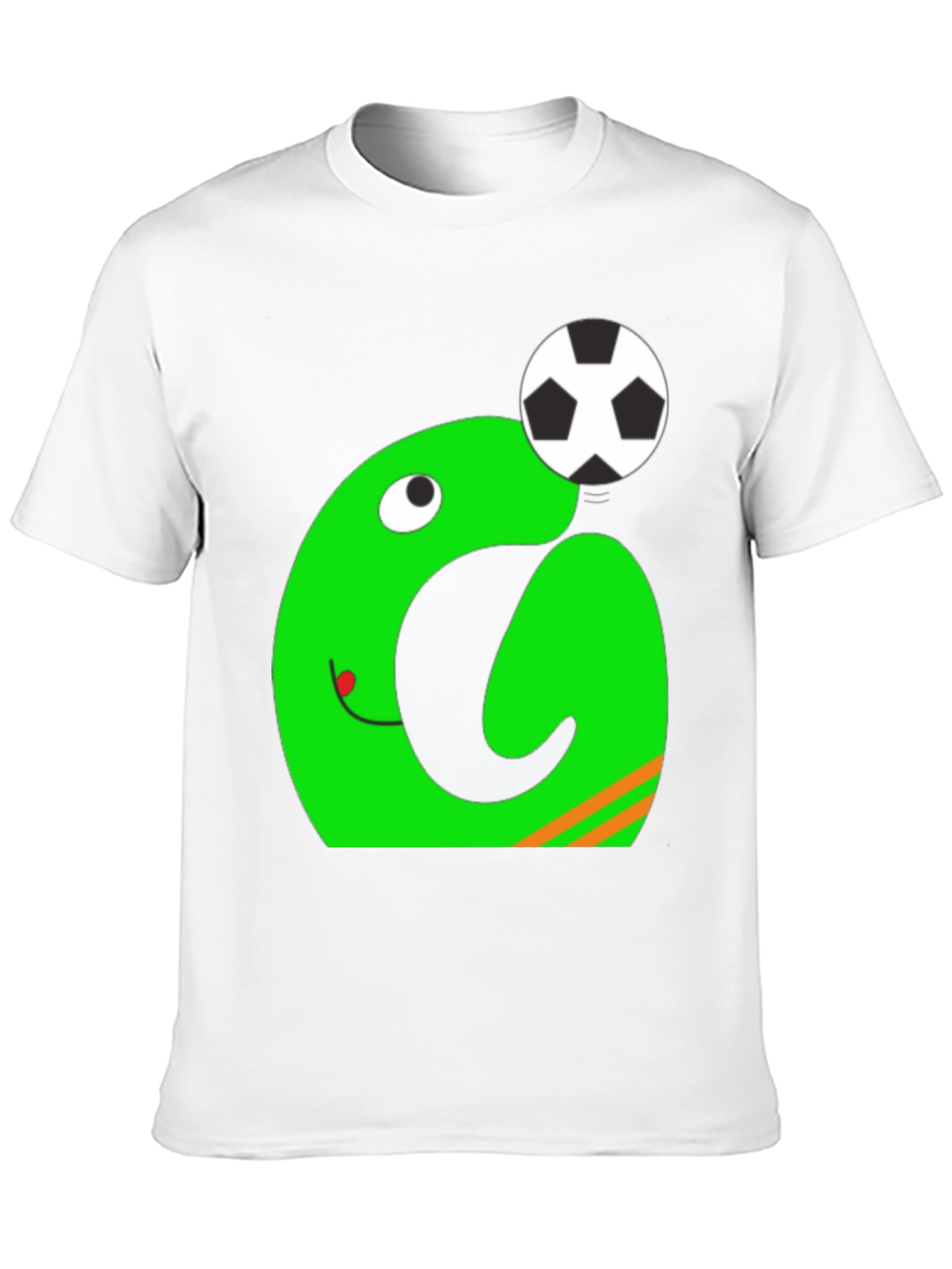 Black Funky Green Monster Soccer T-Shirt view 10