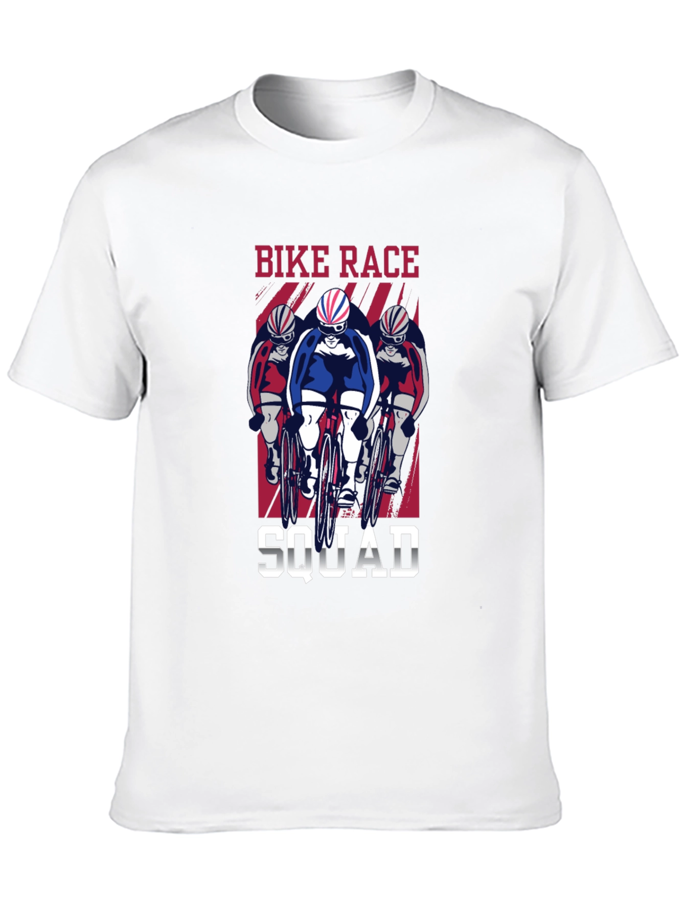 Black Bike Race Squad T-Shirt - Cycling Enthusiast Tee view 10
