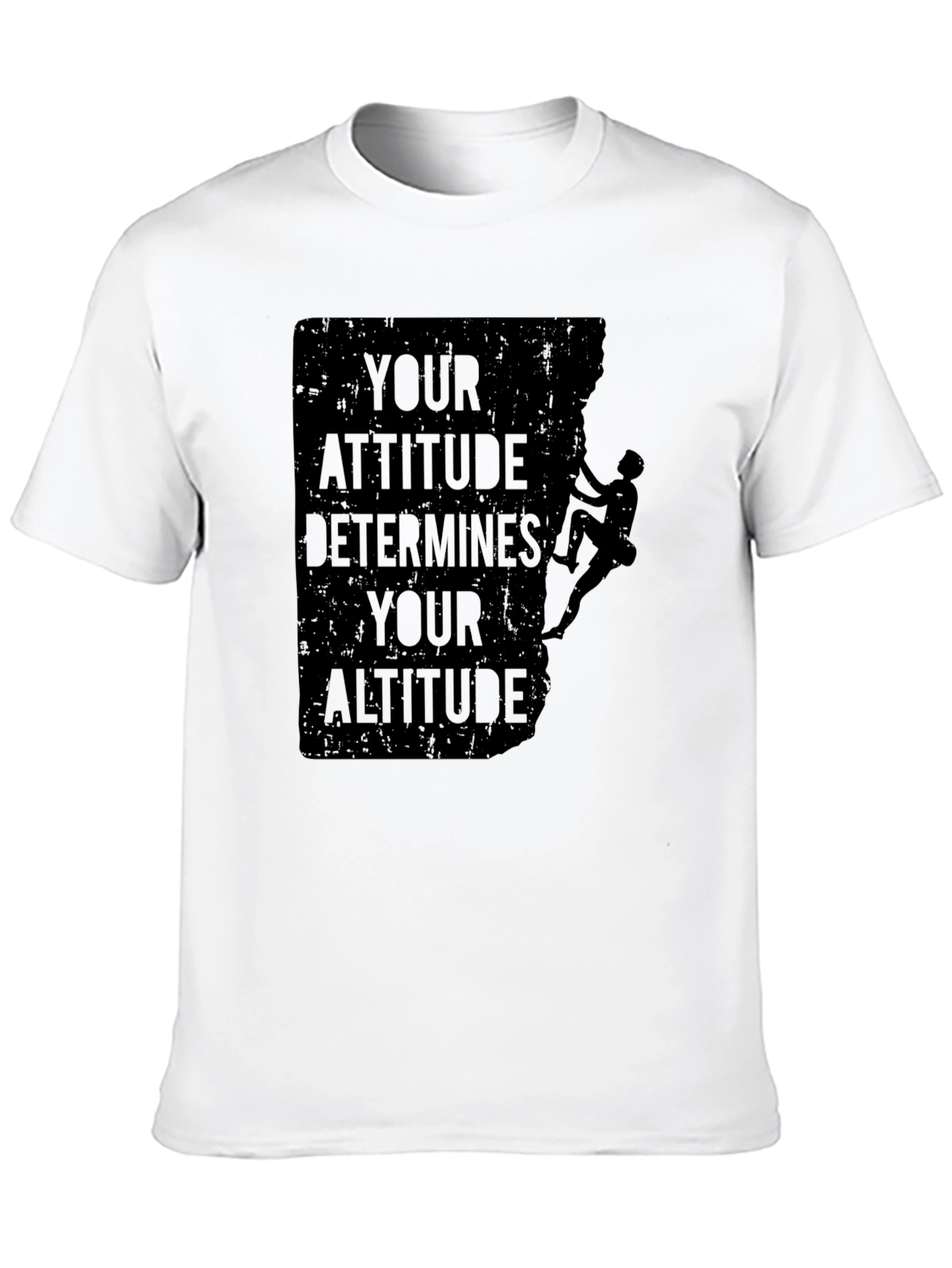 Black Attitude Determines Altitude Graphic Tee - Black view 10