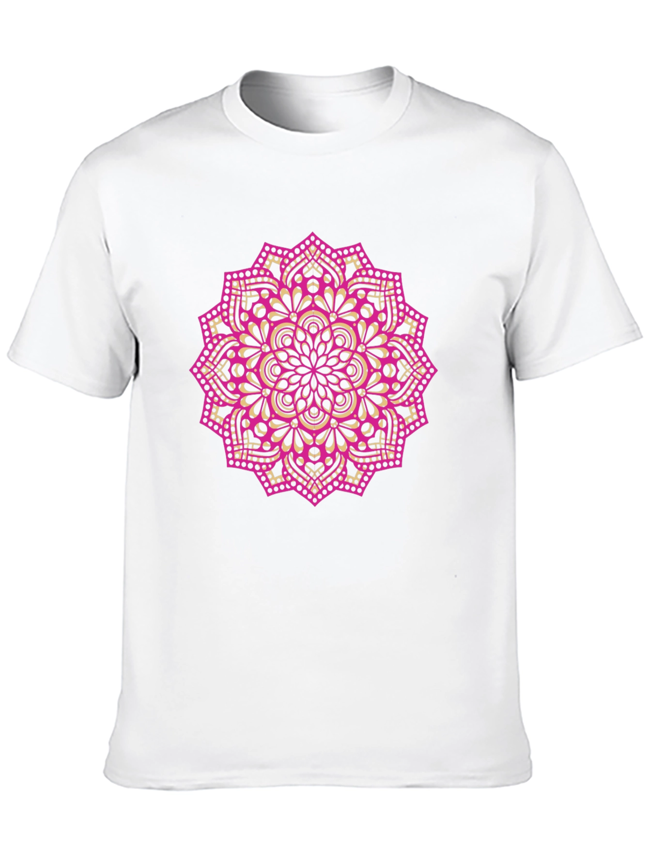Black Mandala Graphic Tee - Black Cotton Blend view 10