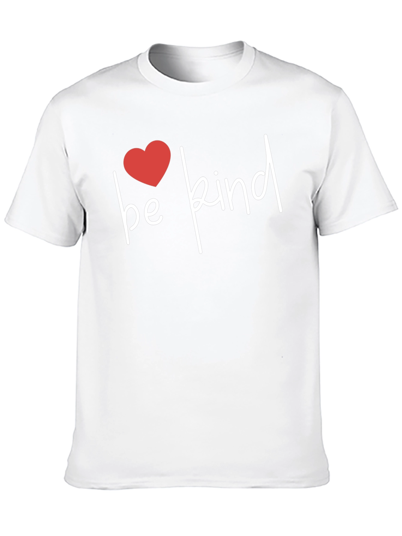 Black Be Kind Heart Graphic T-Shirt - Stylish Comfort Fit view 10