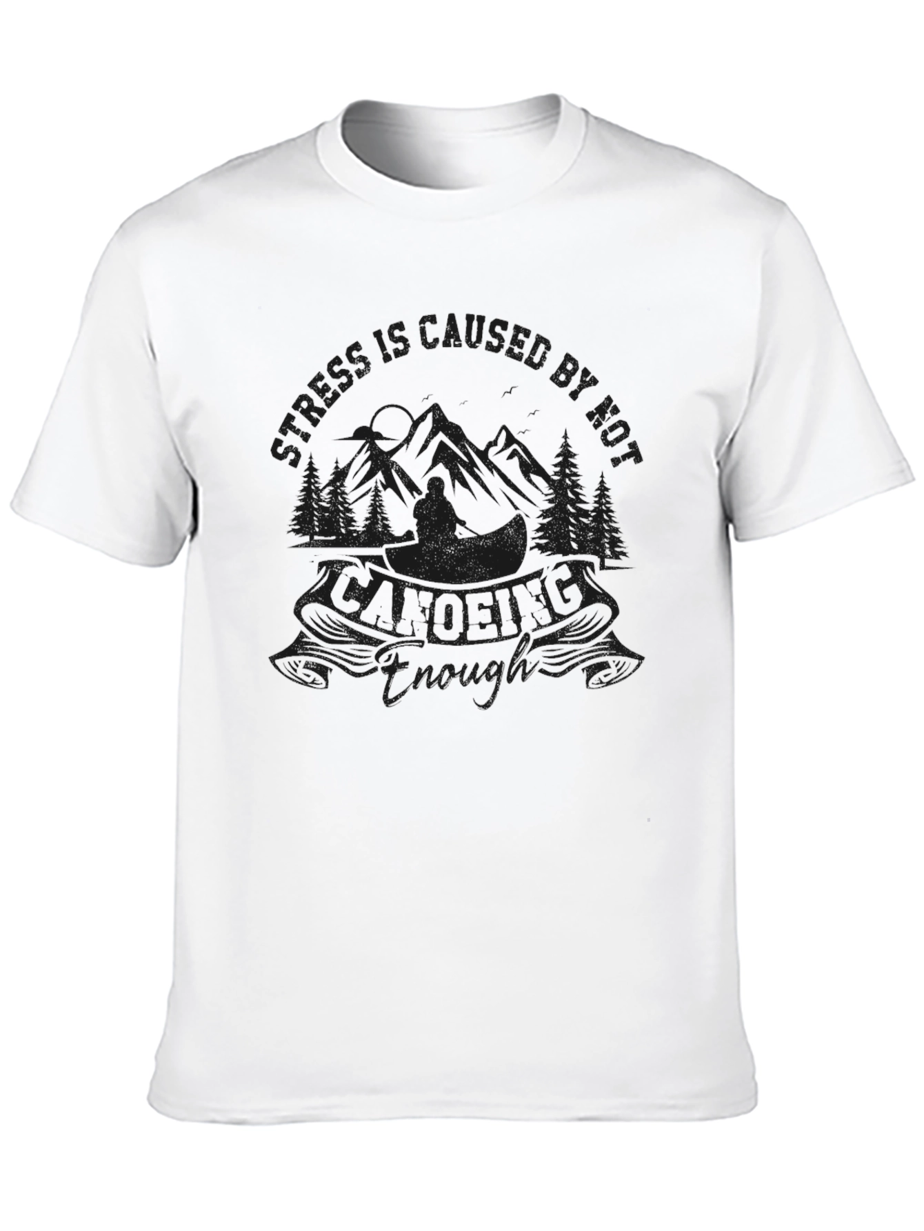 Black Nature Quote Graphic T-Shirt - Black view 10