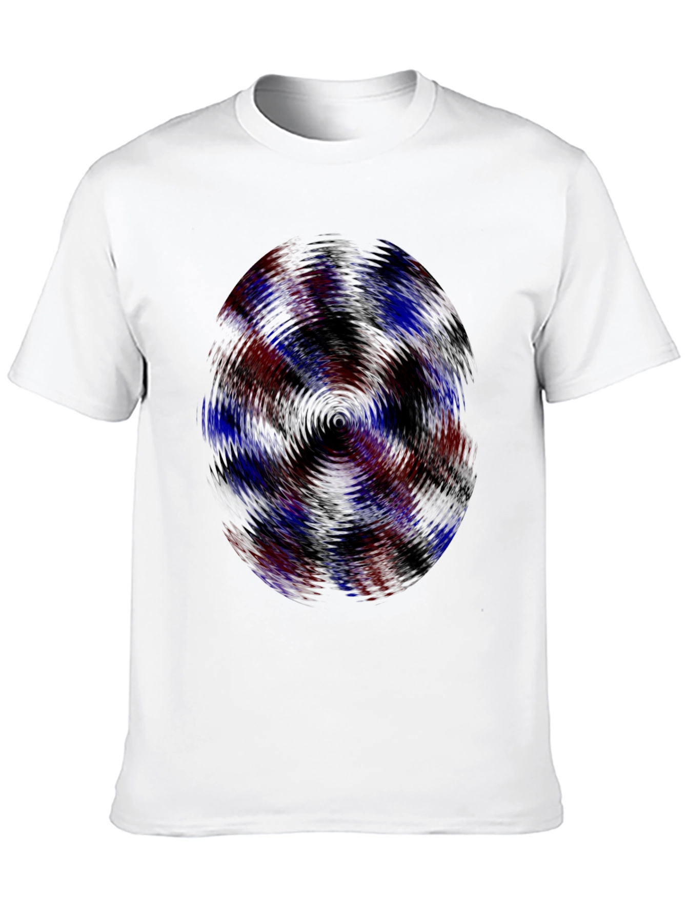 Black Vortex Graphic Tee - Men's Black Casual Shirt view 10