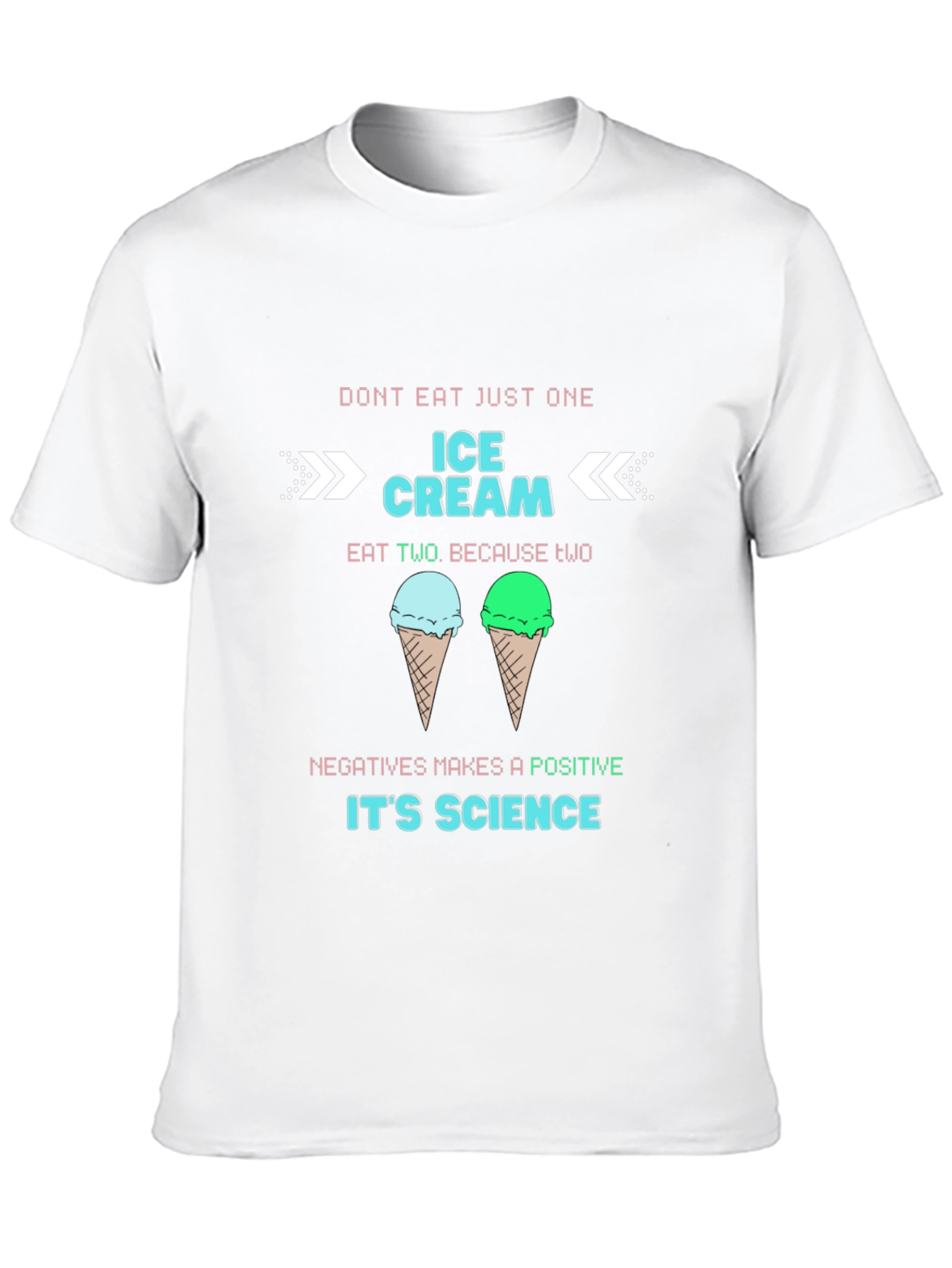 Black Ice Cream Science T-Shirt view 10