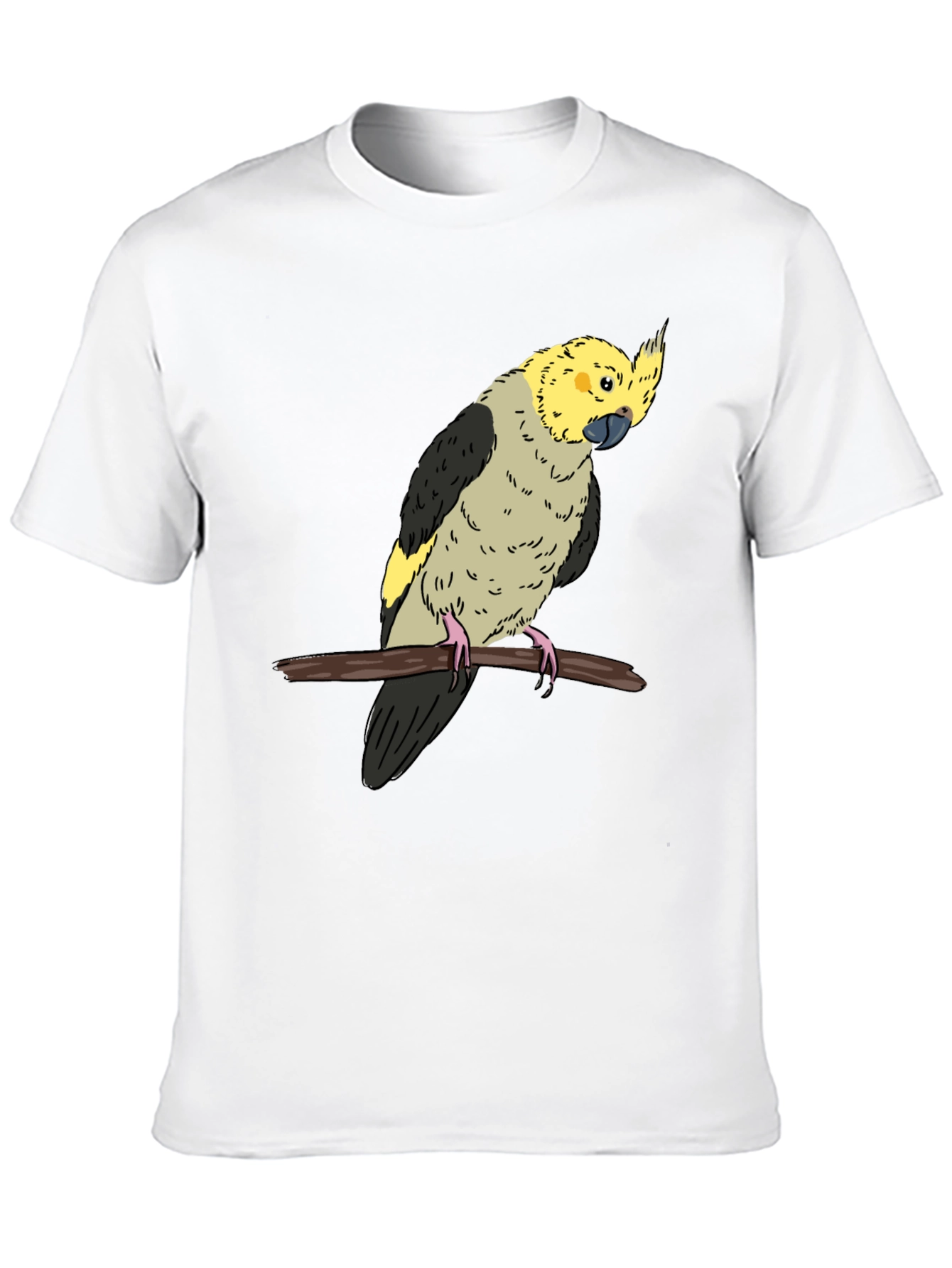 Black Cockatiel Graphic Tee - Bird Lover T-Shirt view 10