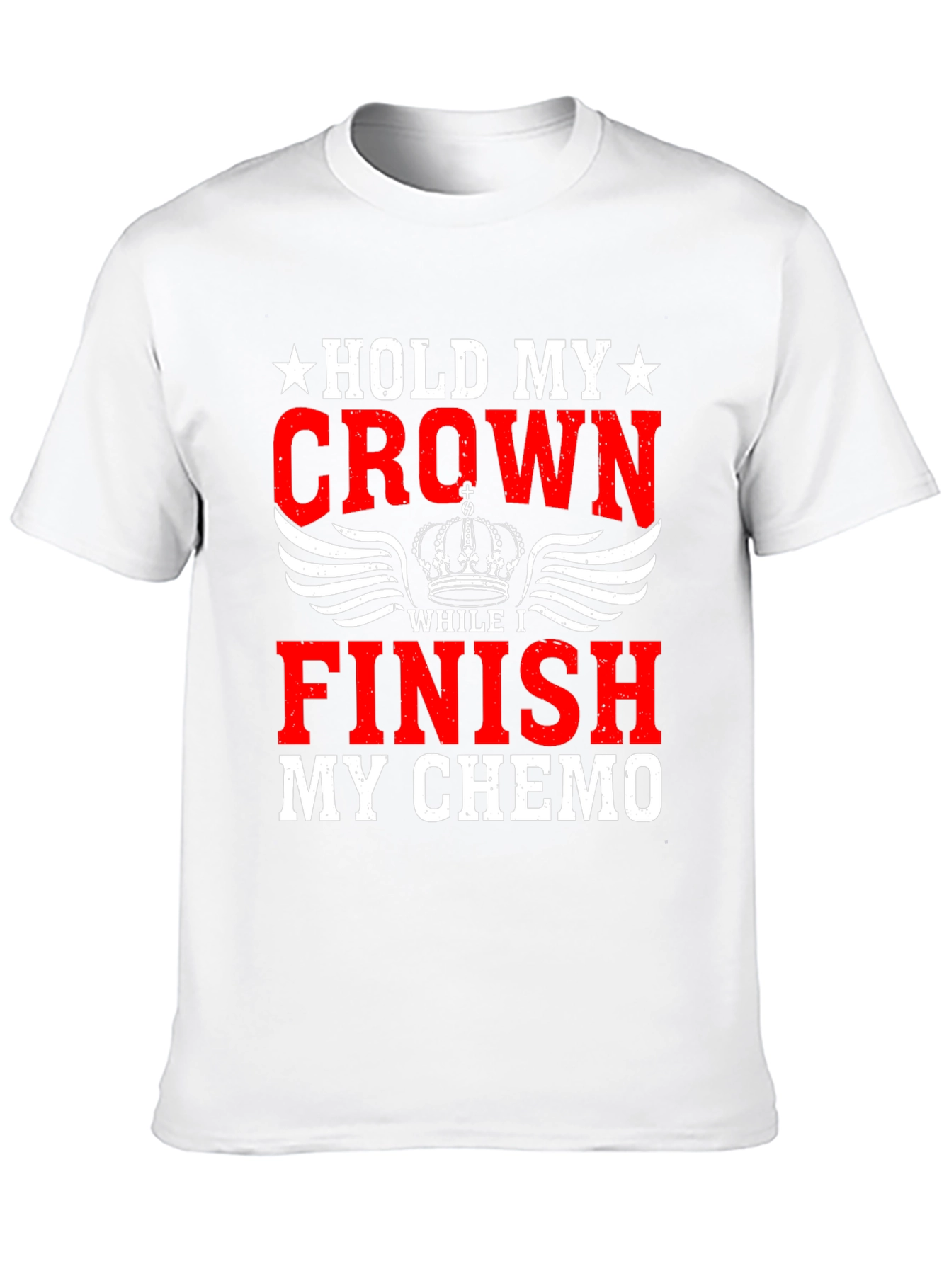 Black Hold My Crown Finish Chemo Graphic T-Shirt view 10