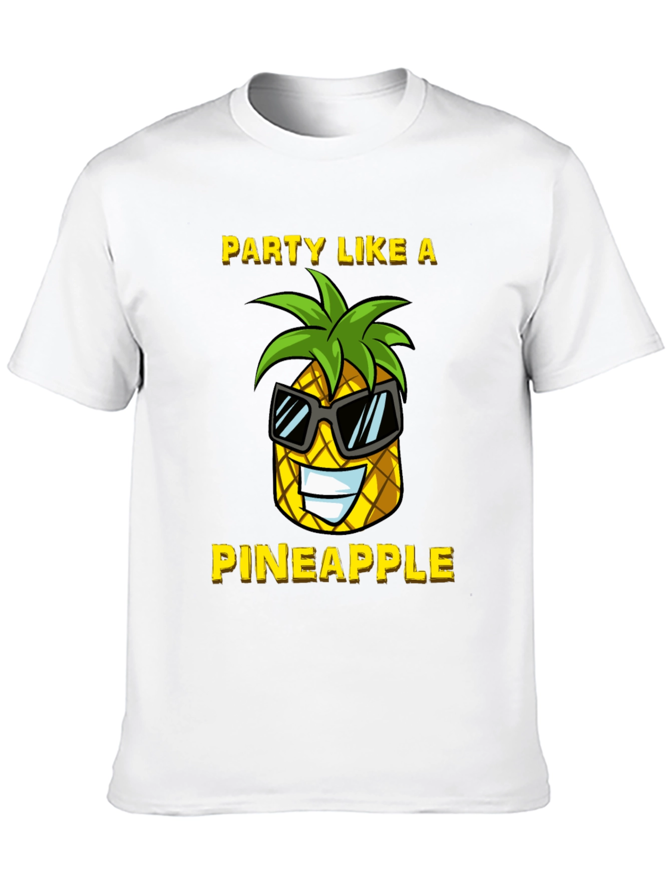 Black Party Like a Pineapple Graphic T-Shirt view 10