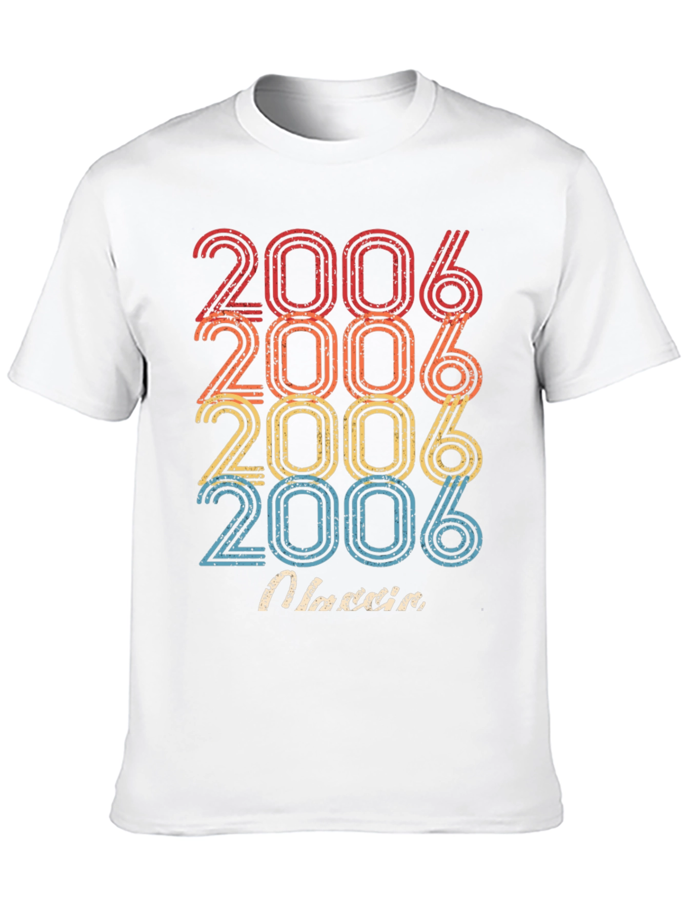 Black Retro 2006 Birthday T-Shirt view 10