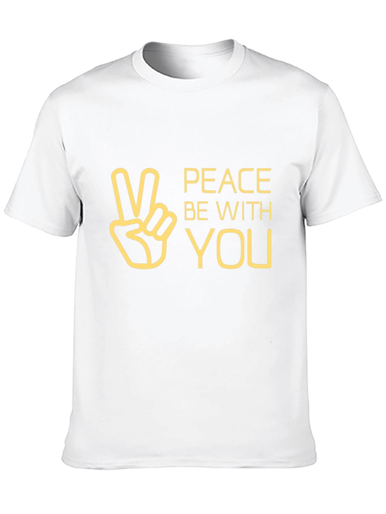 Black Peace Be With You Graphic Tee - Black view 10